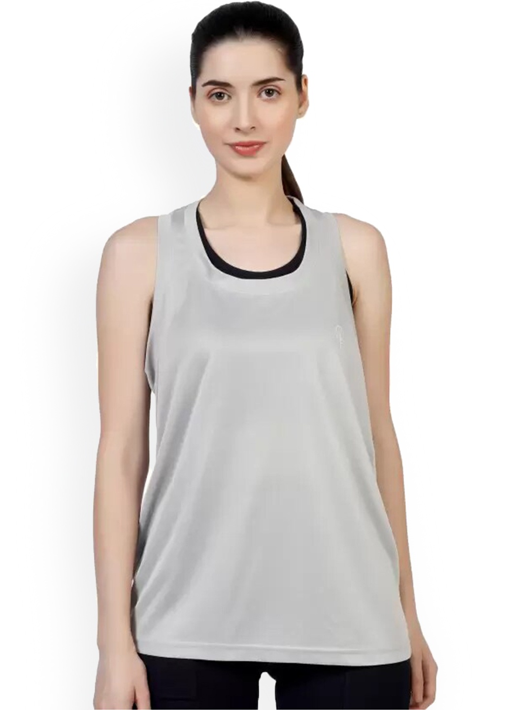 

BLUEFICUS Pure Cotton Sleeveless Tank Sports Top, Grey
