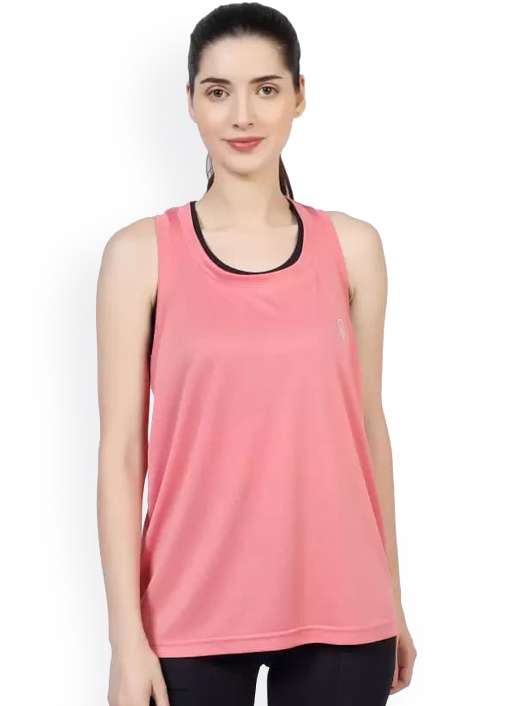 

BLUEFICUS Scoop Neck Pure Cotton Tank Top, Peach
