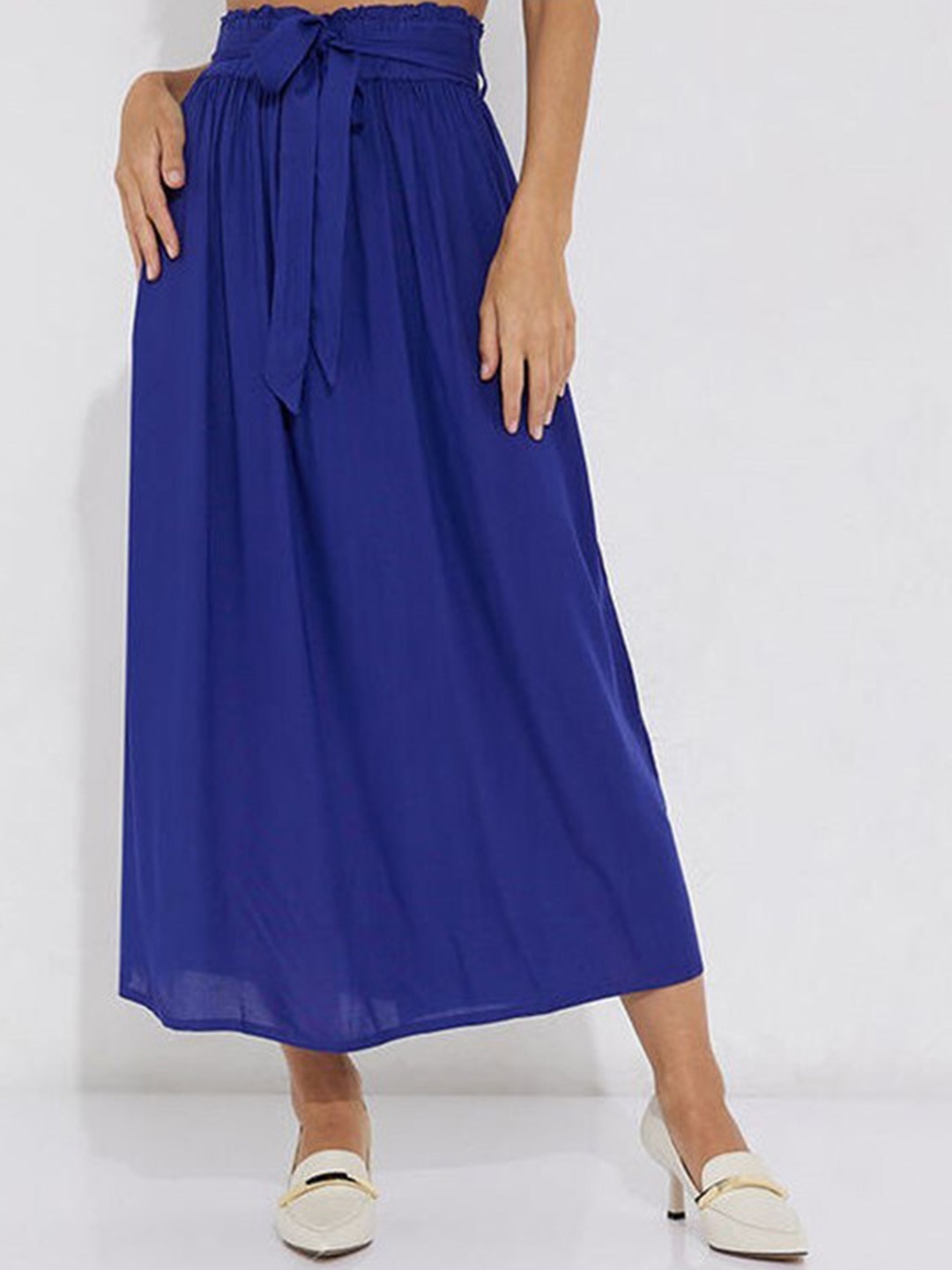 

Aila Flared Midi Skirts, Blue