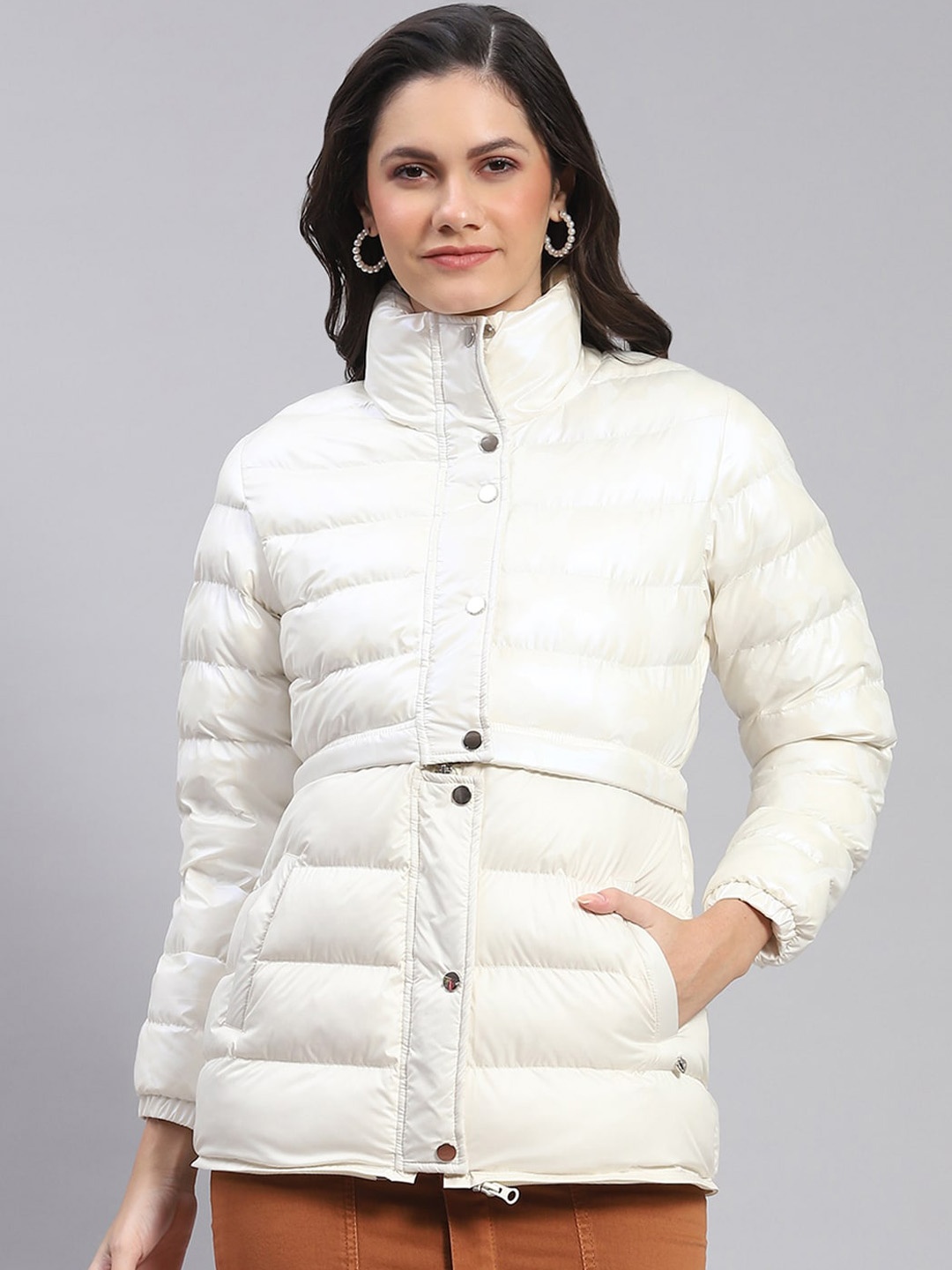 

Monte Carlo Lightweight Puffer Jacket, Off white