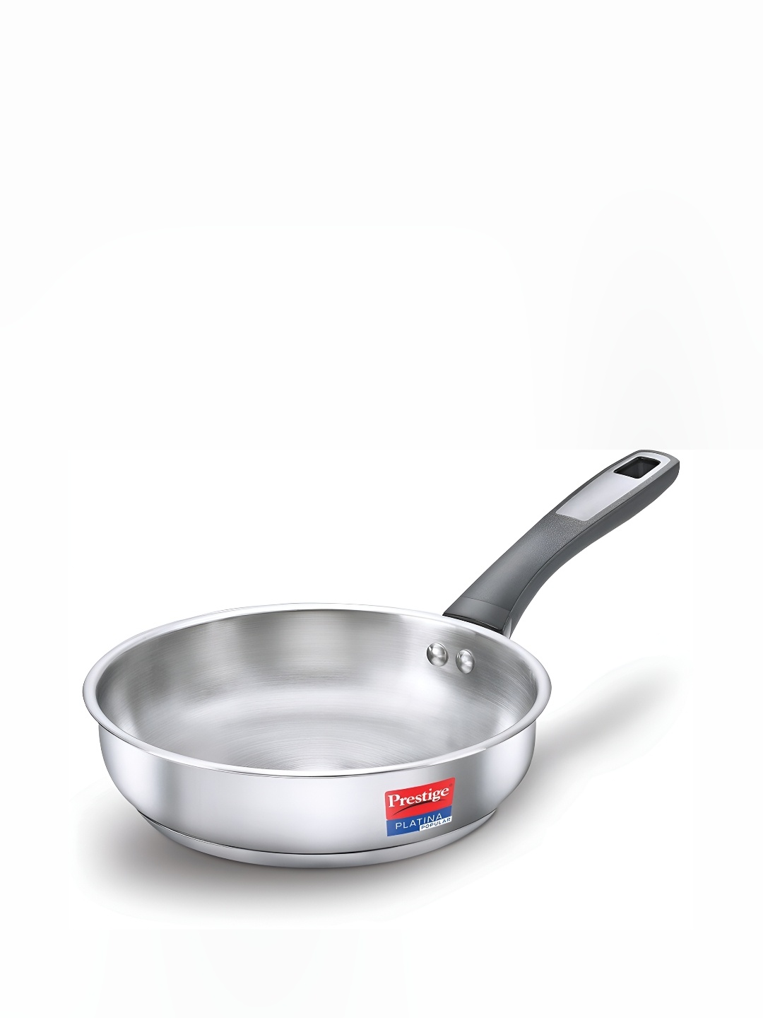 

Prestige Platina Popular Silver Toned Stainless Steel Frying Pan