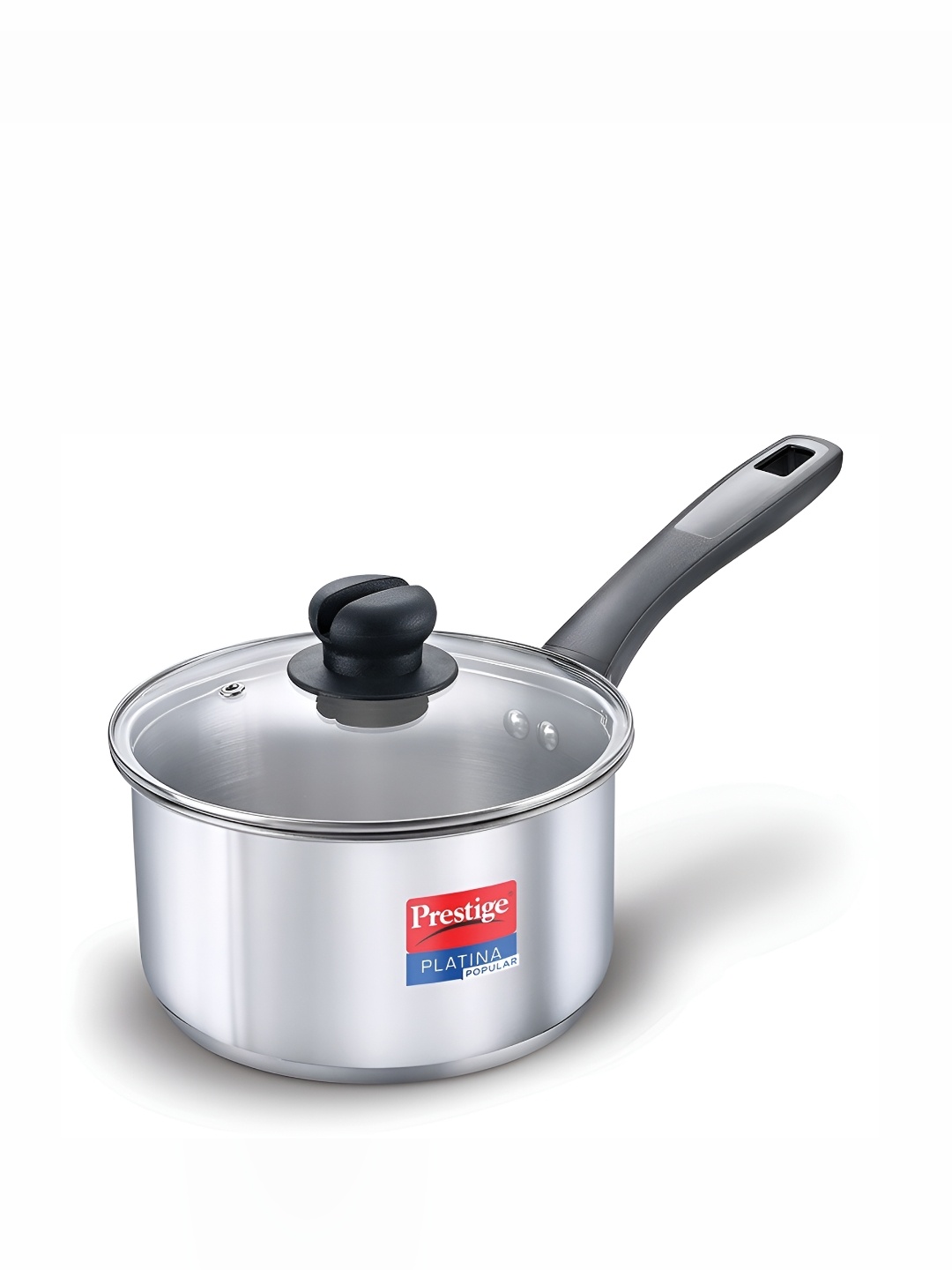 

Prestige Platina Popular Silver Toned Stainless Steel Sauce Pan