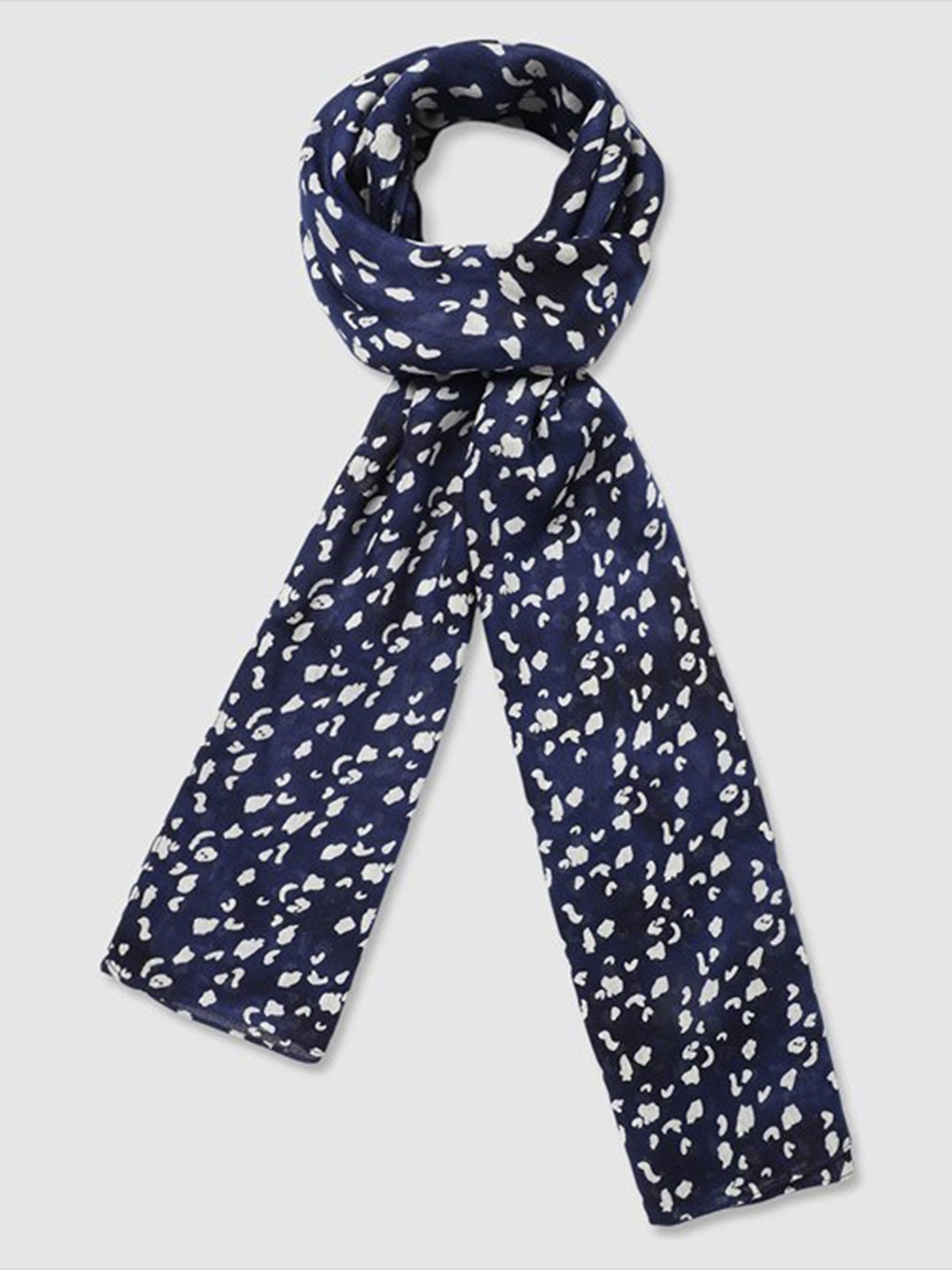 

Aila Abstract Printed Scarf, Blue