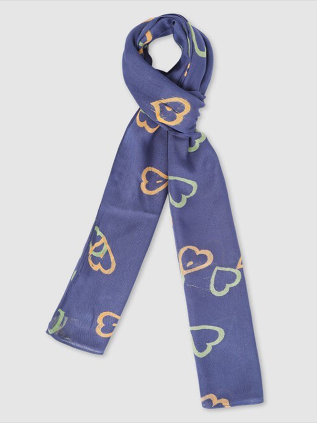 

Aila Conversational Printed Scarf, Blue