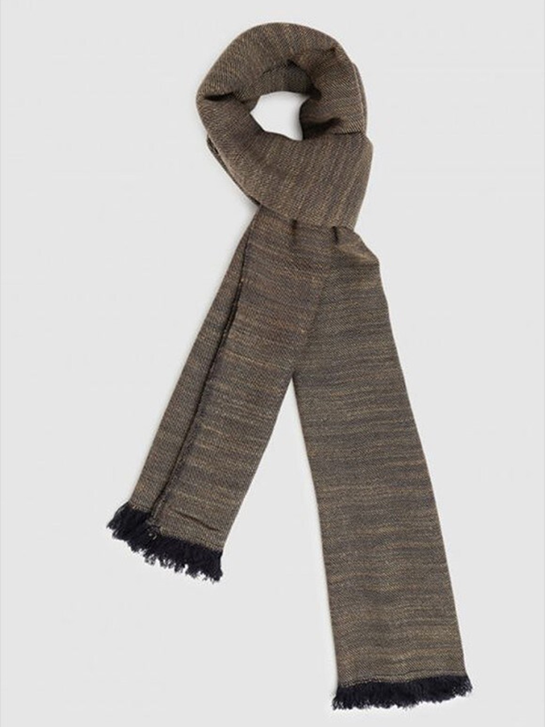 

Aila Women Self Design Scarves, Brown