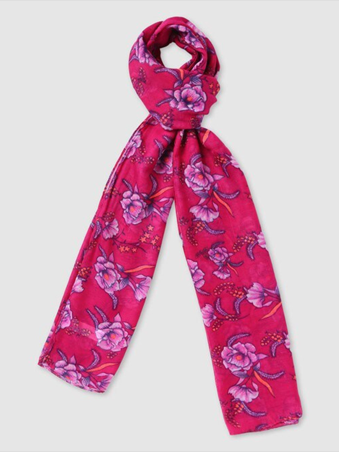 

Aila Women Printed Scarves, Pink