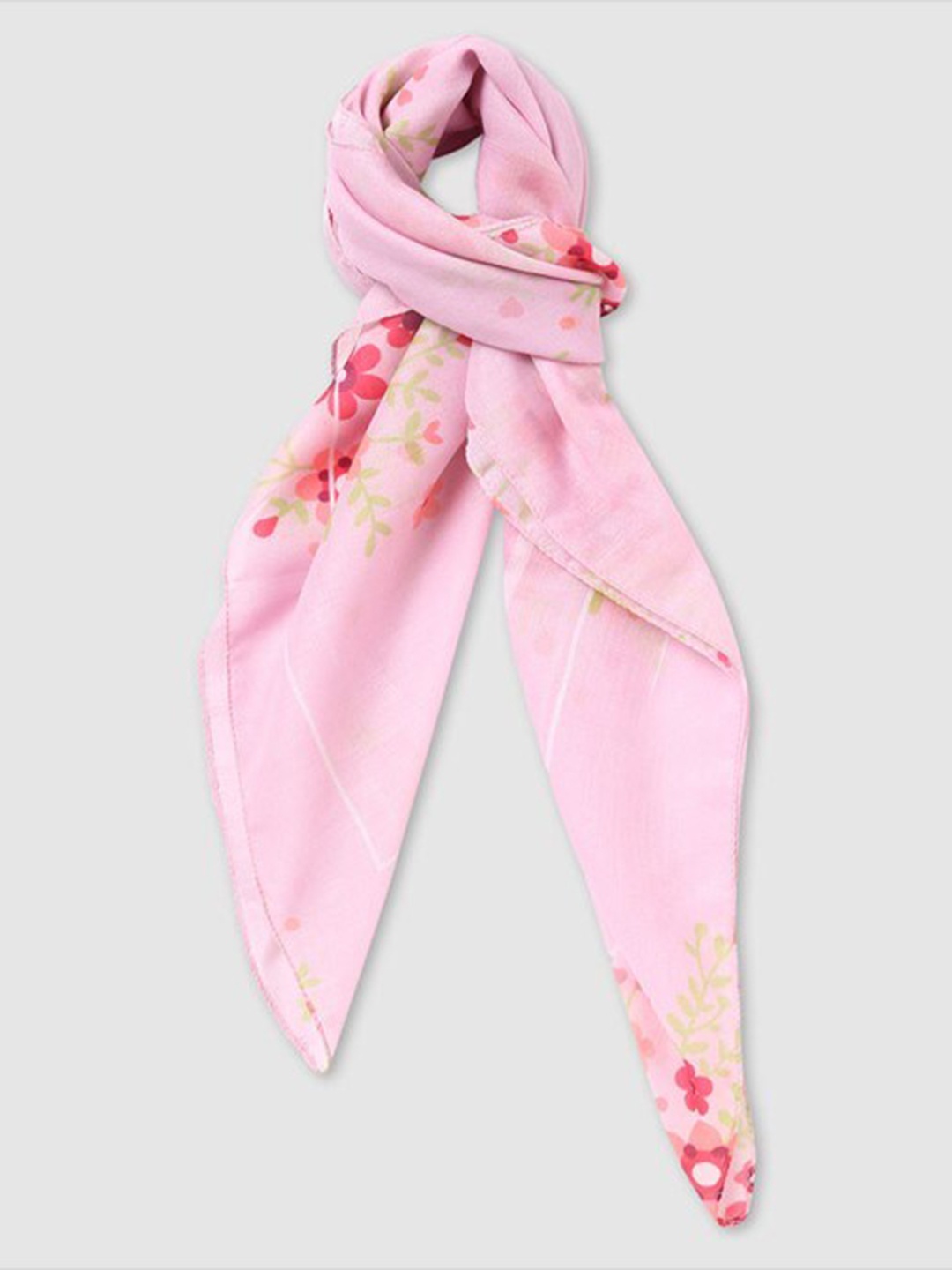 

Aila Printed Scarf, Pink