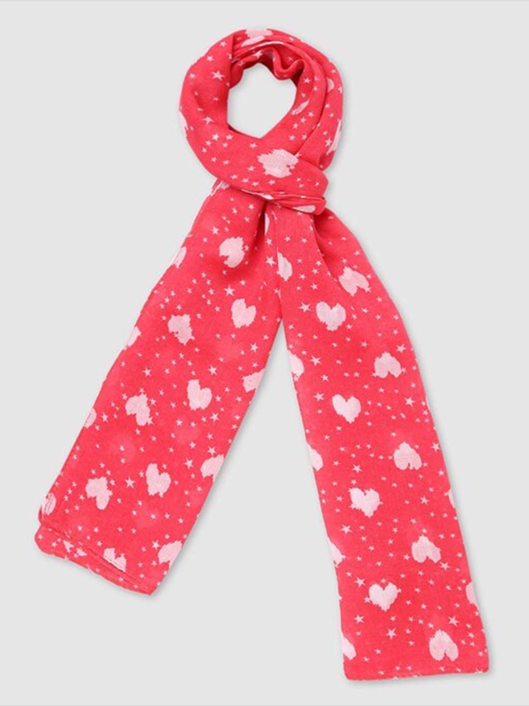 

Aila Conversational Printed Scarf, Pink