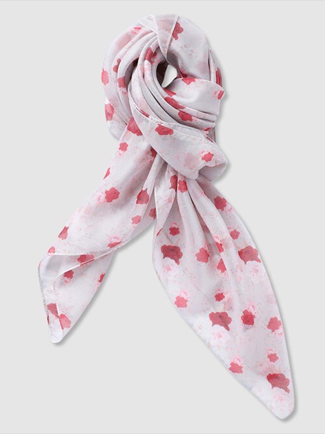 

Aila Floral Printed Scarf, Pink