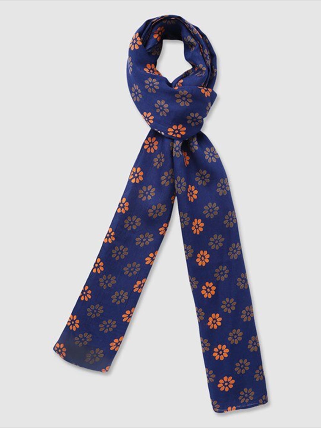 

Aila Floral Printed Scarf, Blue