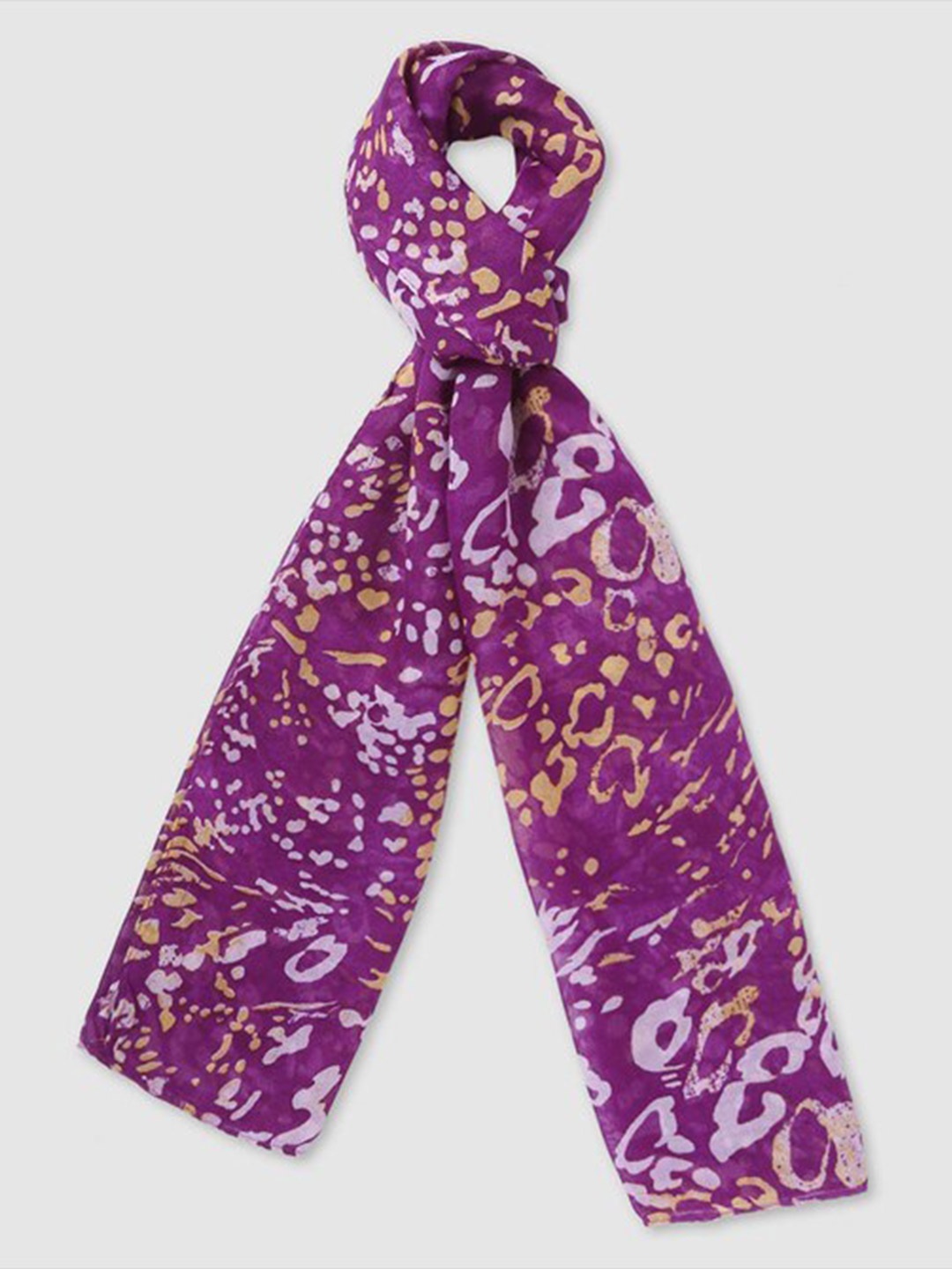 

Aila Women Abstract Printed Scarf, Purple