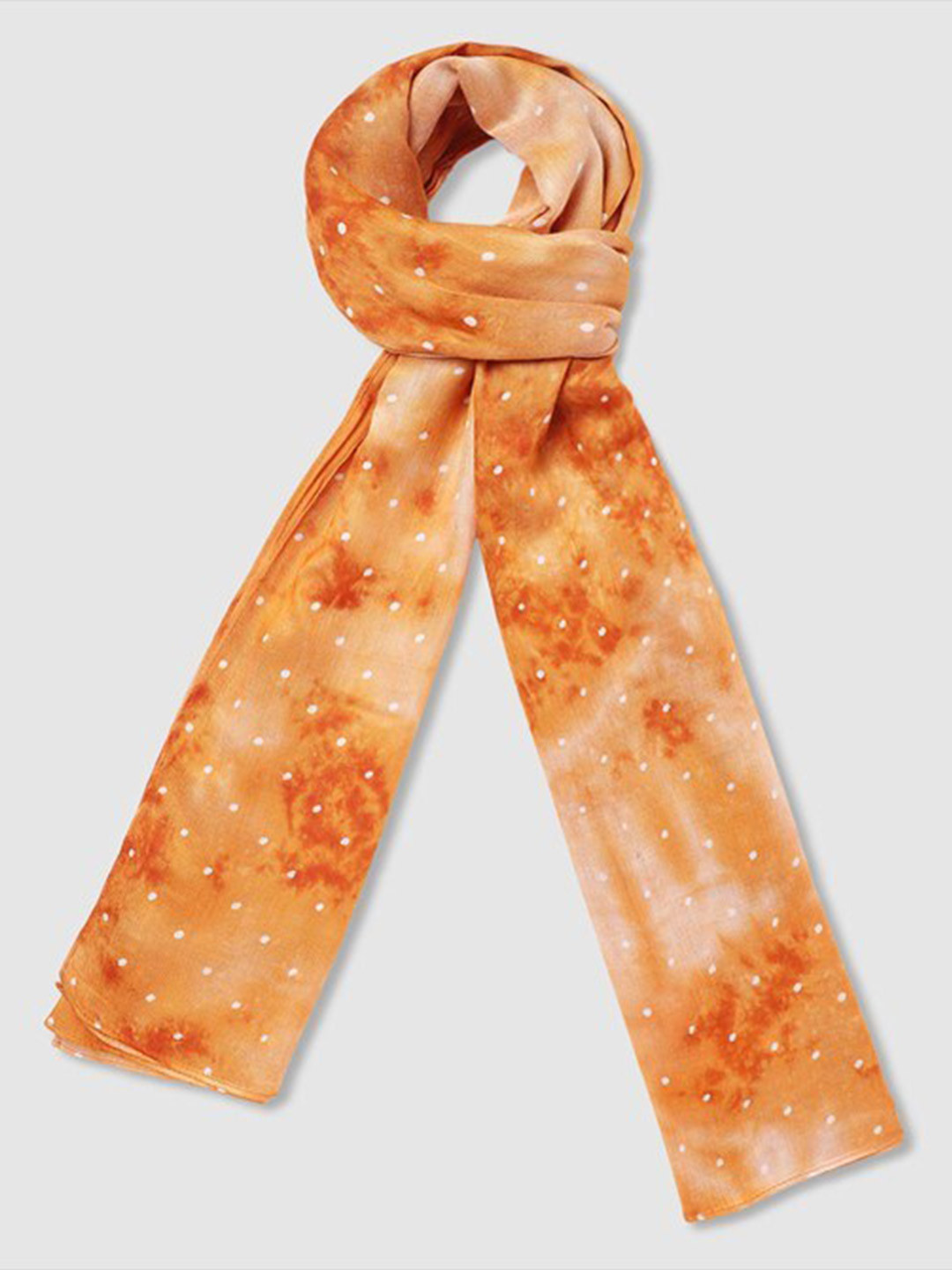 

Aila Abstract Printed Scarf, Orange