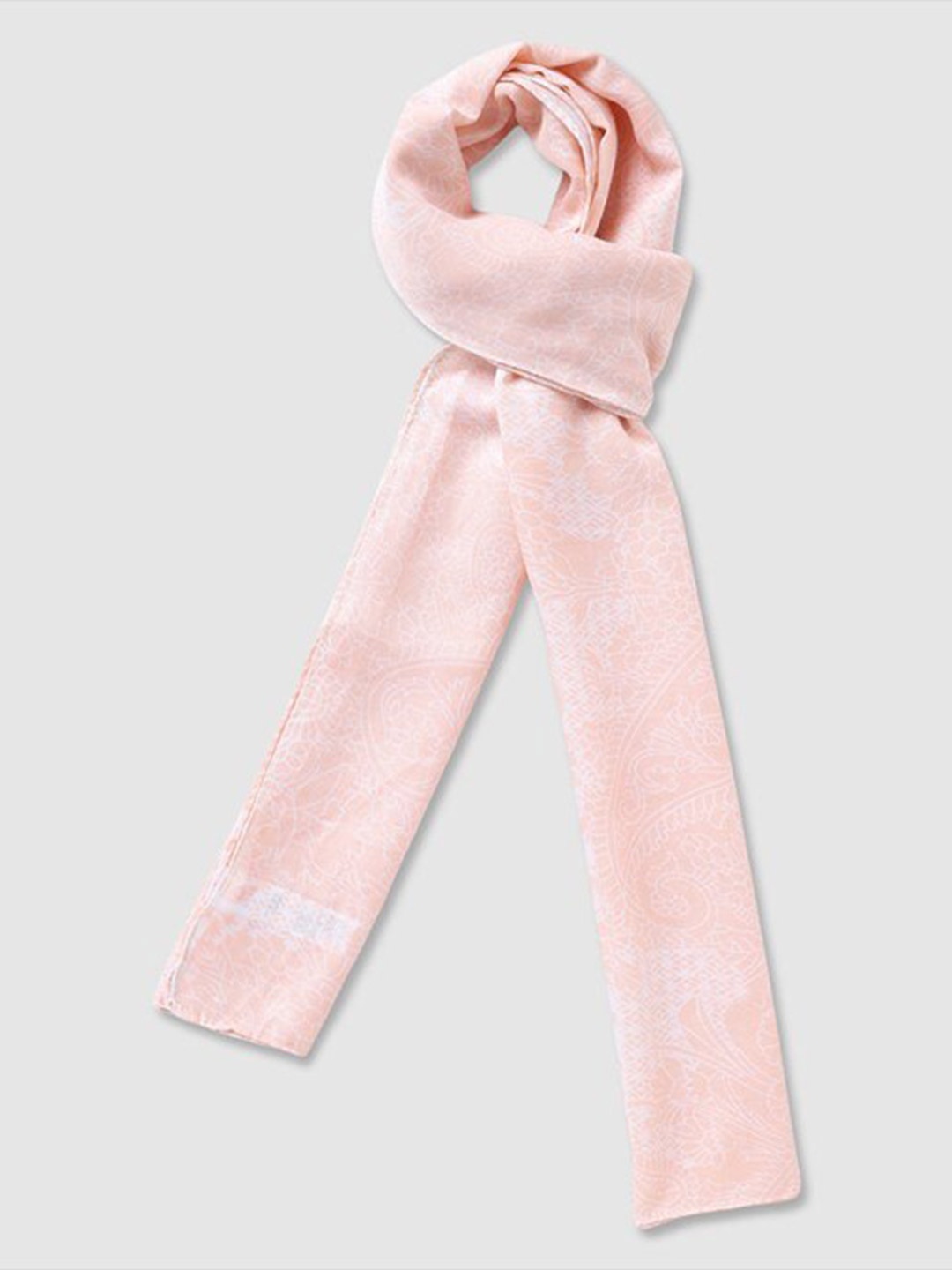 

Aila Floral Printed Scarf, Pink