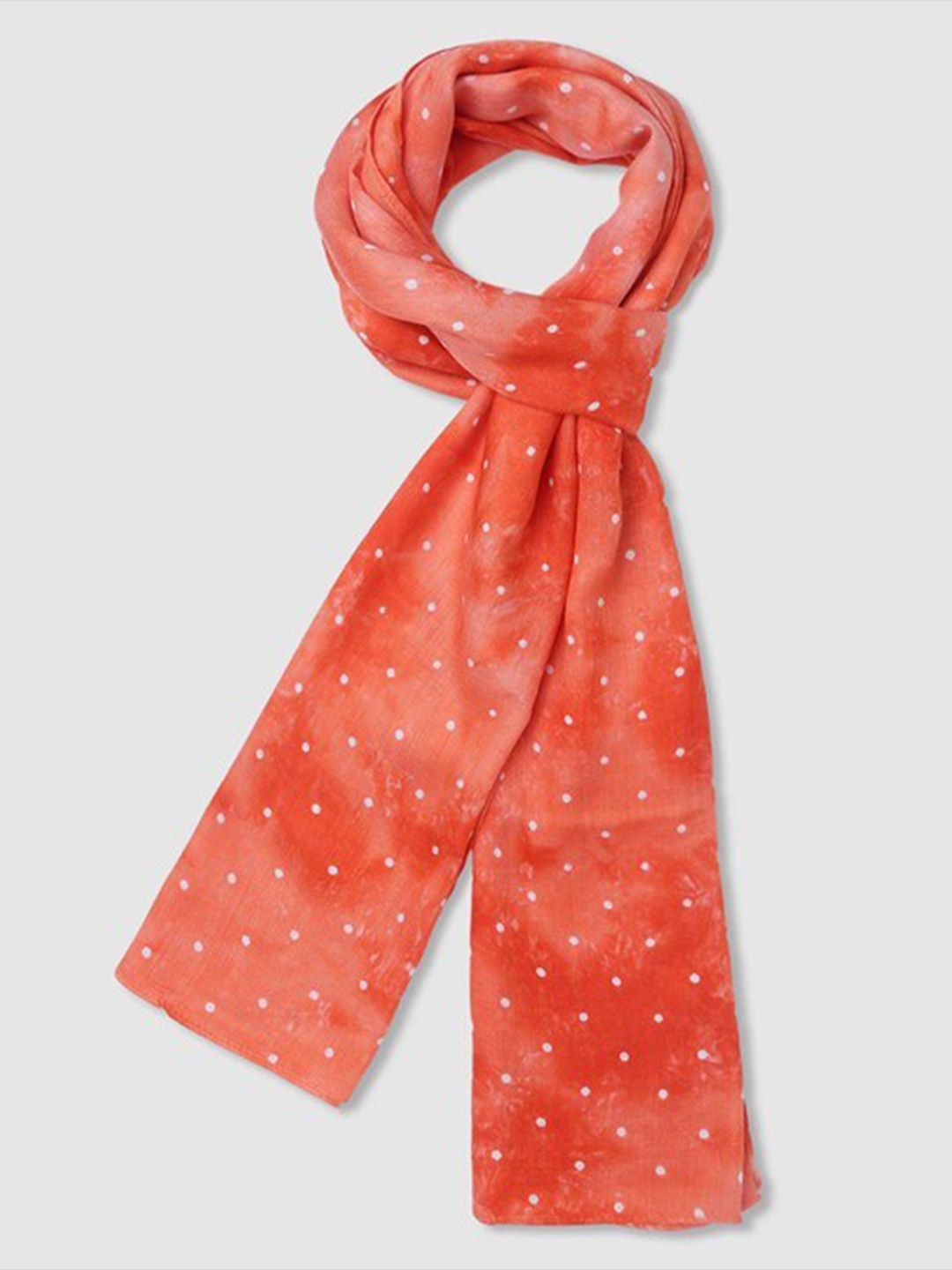 

Aila Printed Scarf, Orange