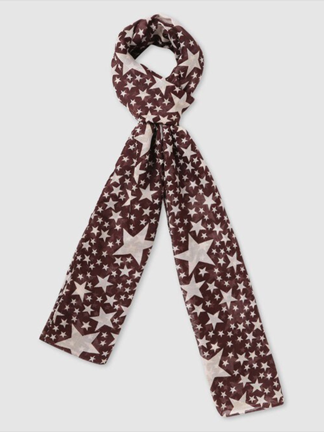 

Aila Conversational Printed Scarf, Brown