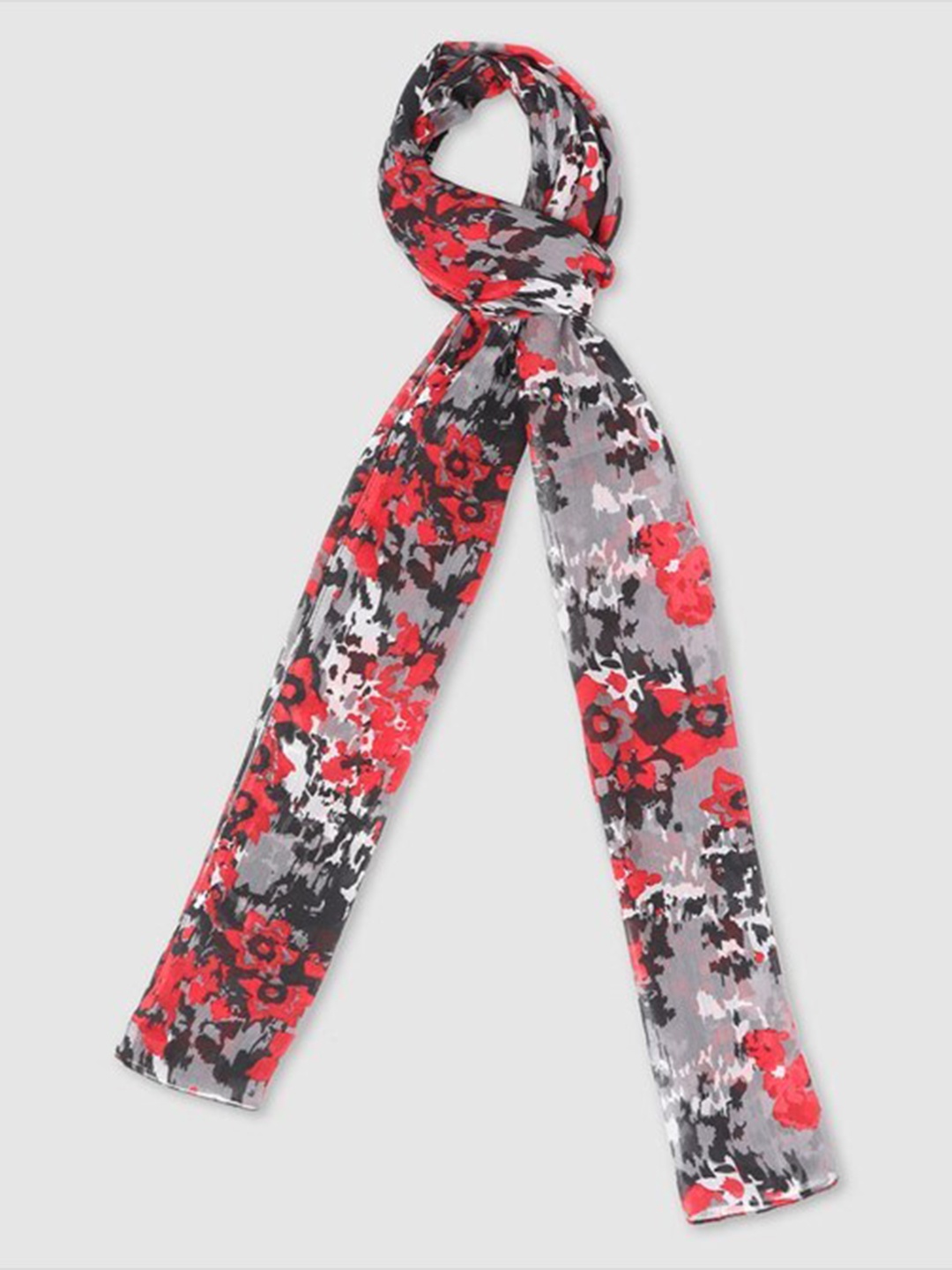 

Aila Women Printed Scarf, Red