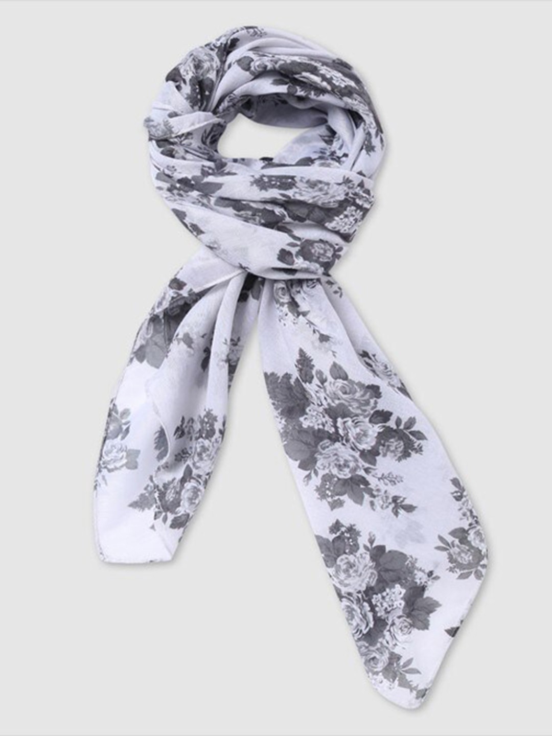 

Aila Women Printed Scarf, White