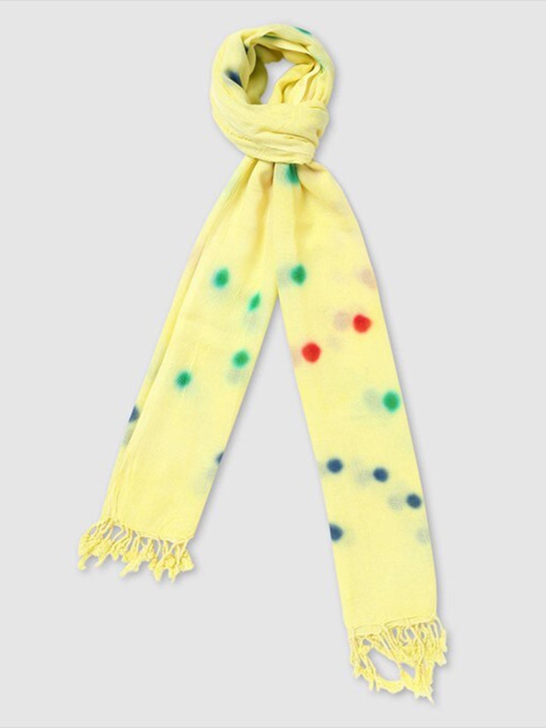 

Aila Women Printed Scarf, Yellow