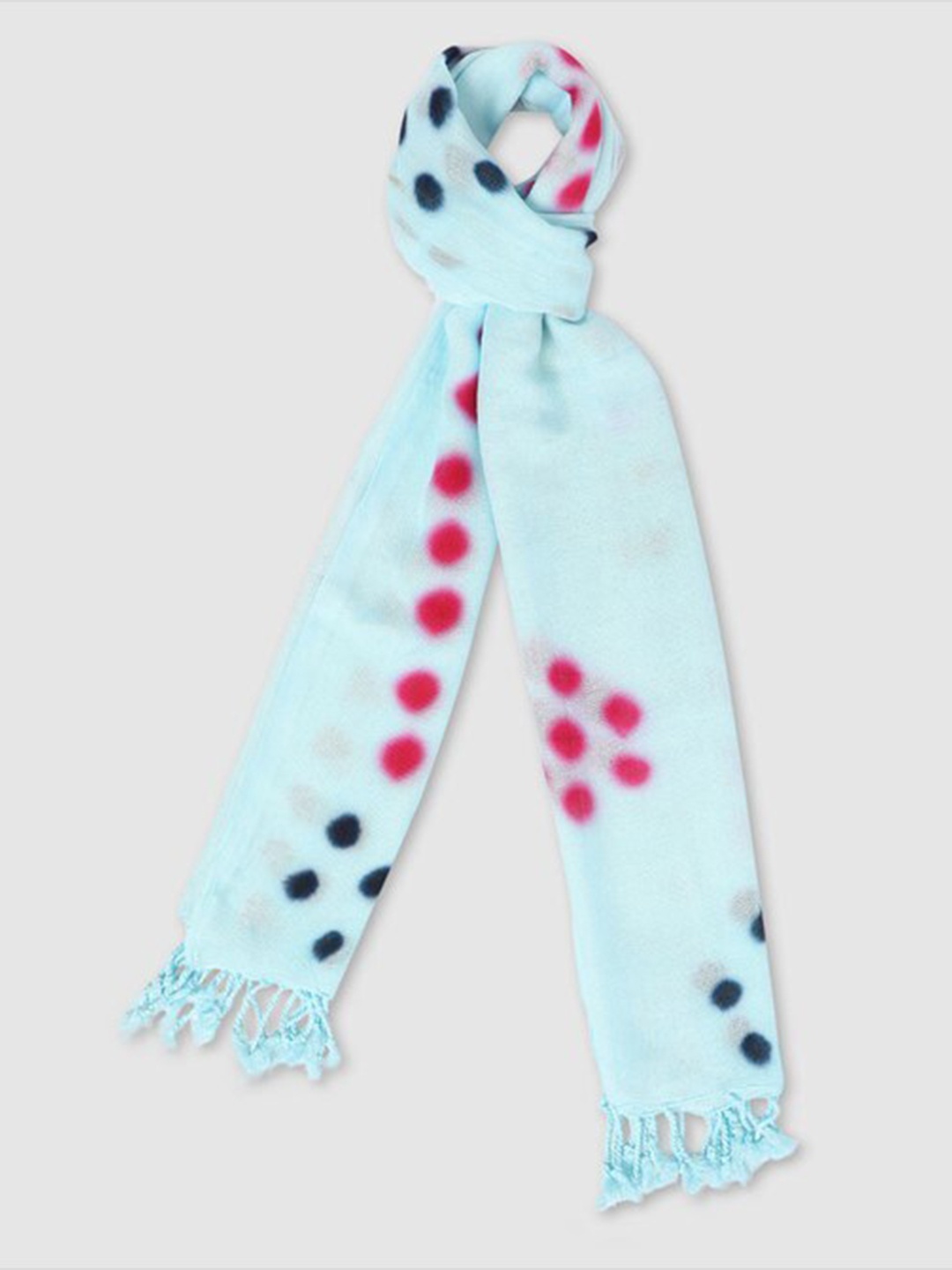 

Aila Abstract Printed Scarf, Blue