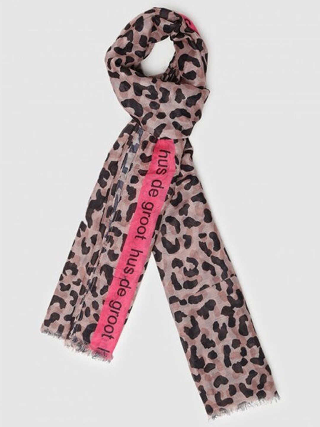 

Aila Abstract Printed Scarf, Brown