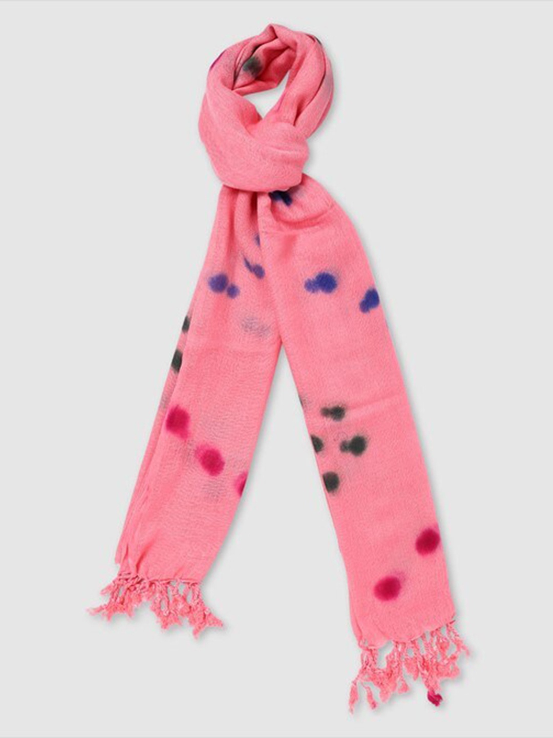 

Aila Abstract Printed Scarf, Pink
