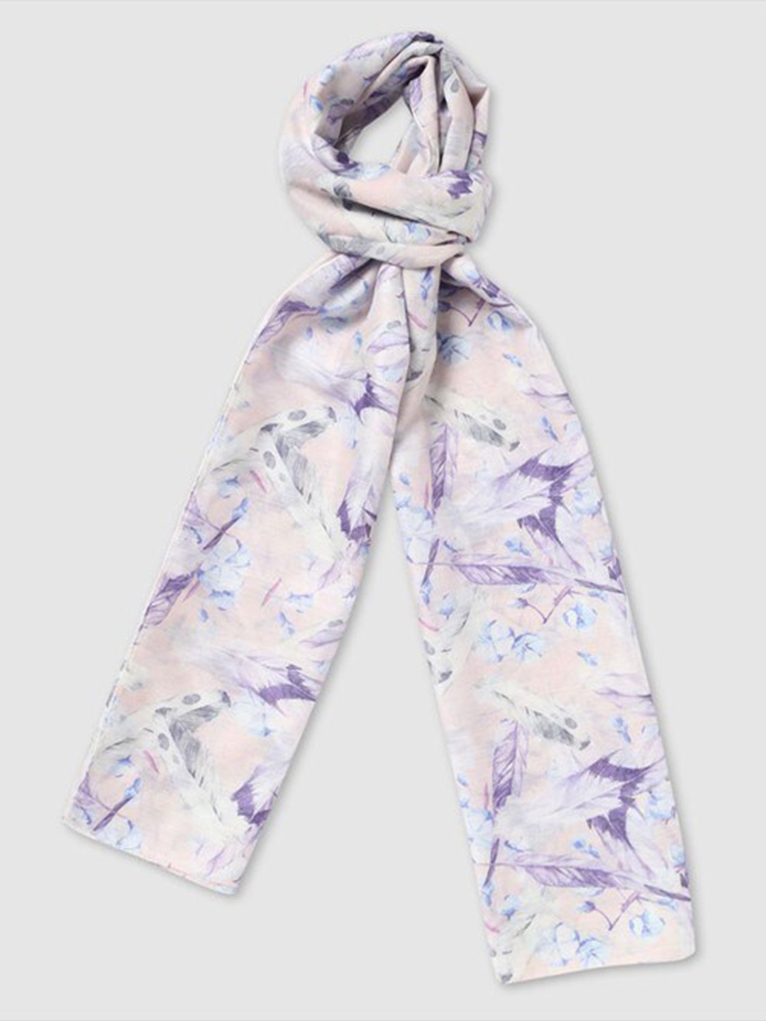 

Aila Printed Scarves, White