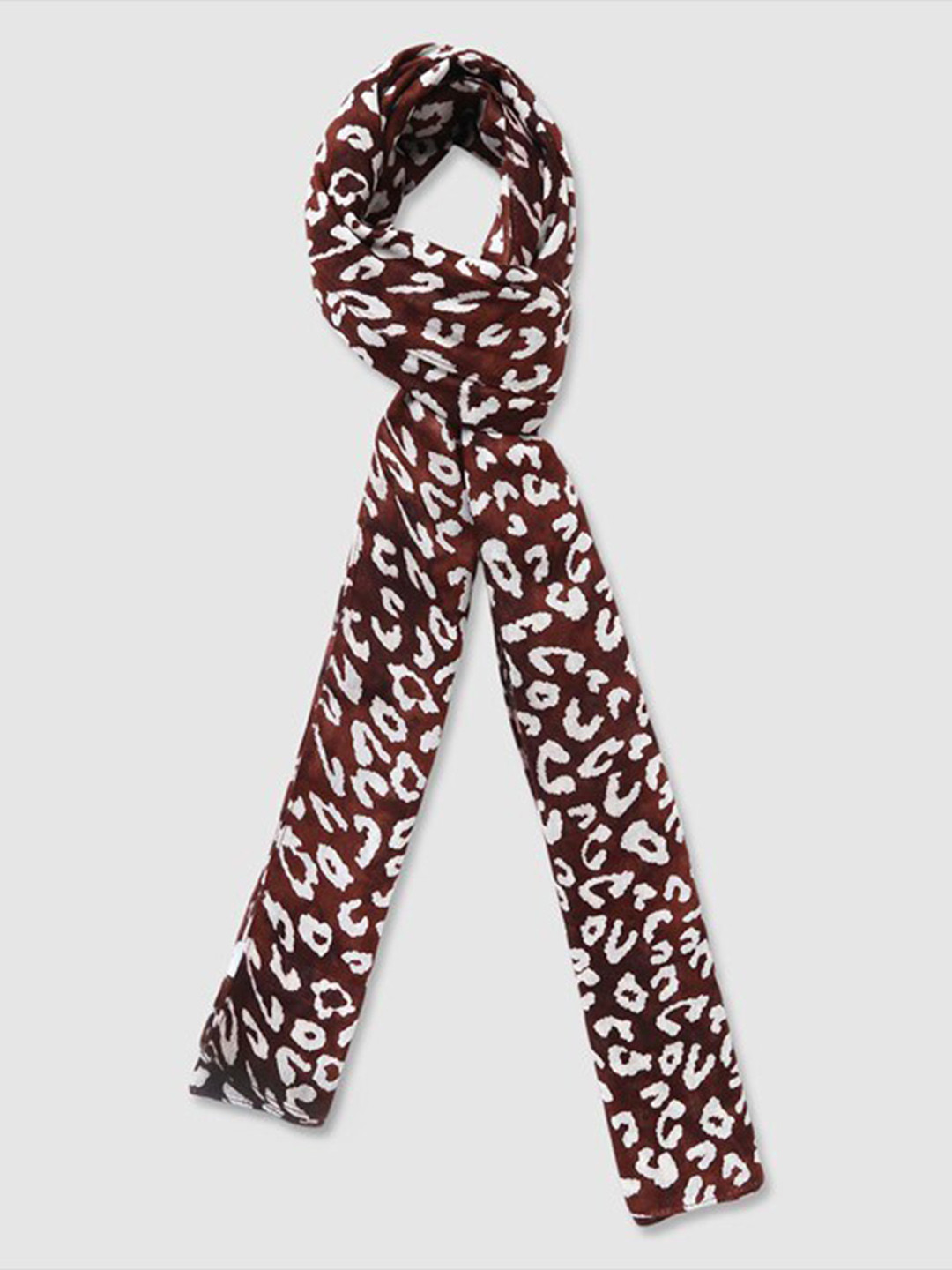 

Aila Women Abstract Printed Scarf, Brown