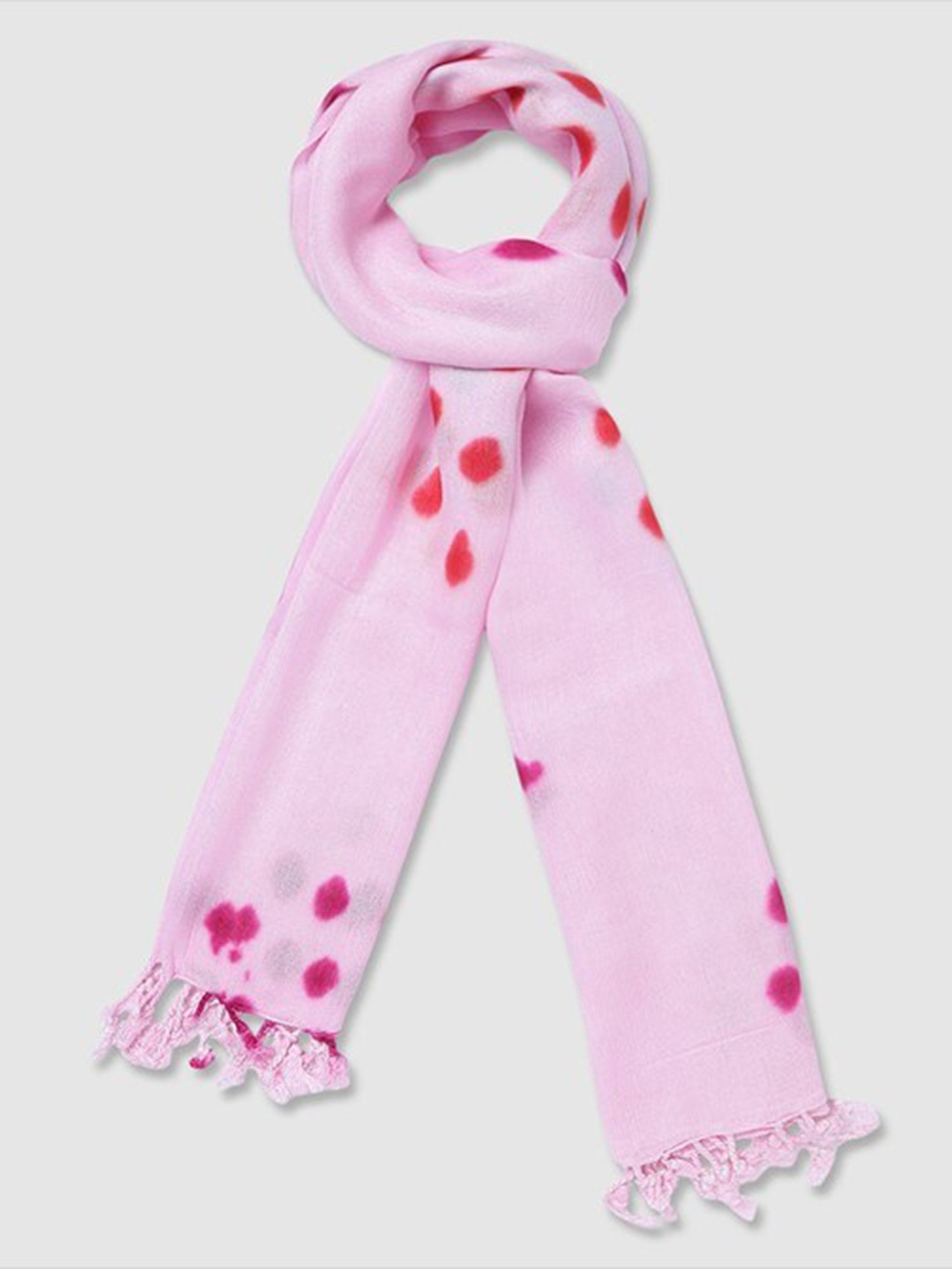 

Aila Women Printed Scarf, Pink