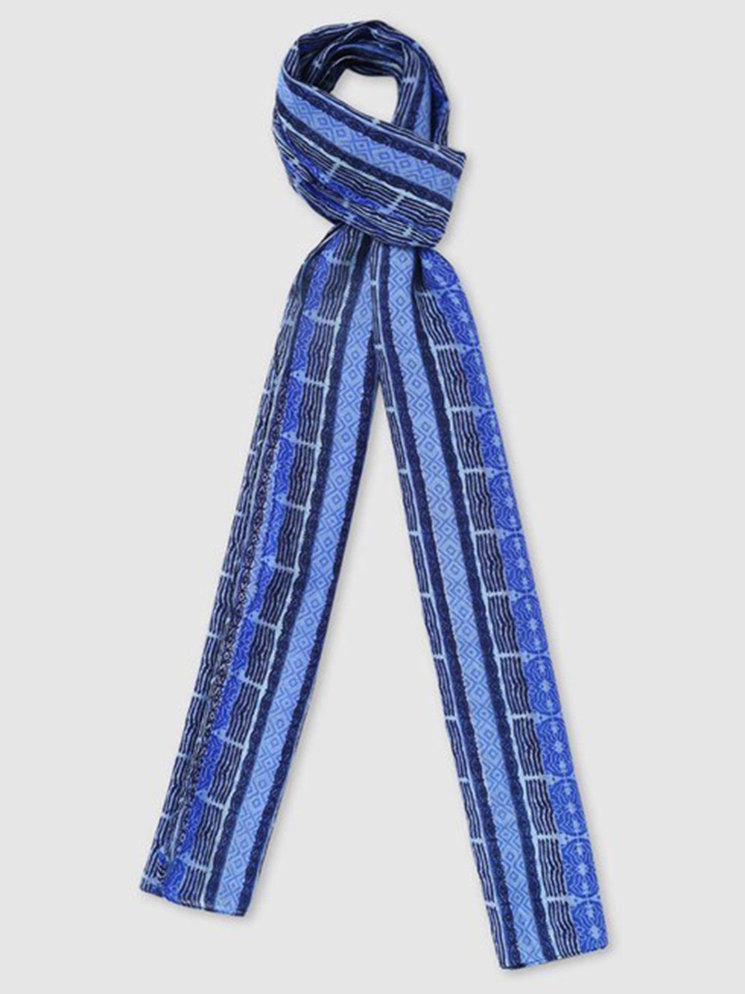 

Aila Women Printed Cotton Scarves, Blue