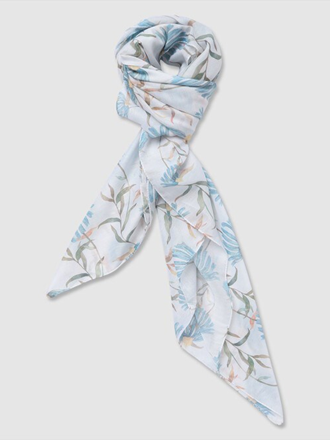 

Aila Women Printed Scarves, White