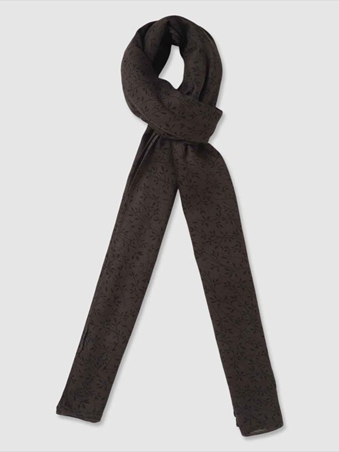 

Aila Floral Printed Scarf, Brown