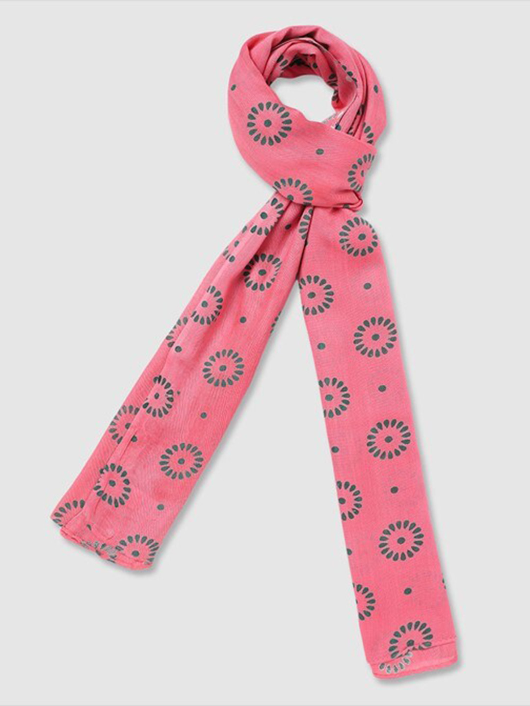 

Aila Floral Printed Scarf, Pink