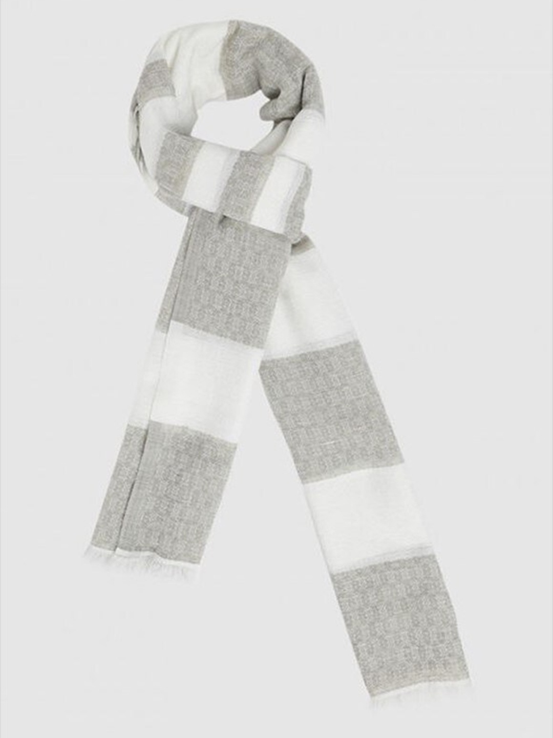 

Aila Women Colourblocked Scarf, Grey