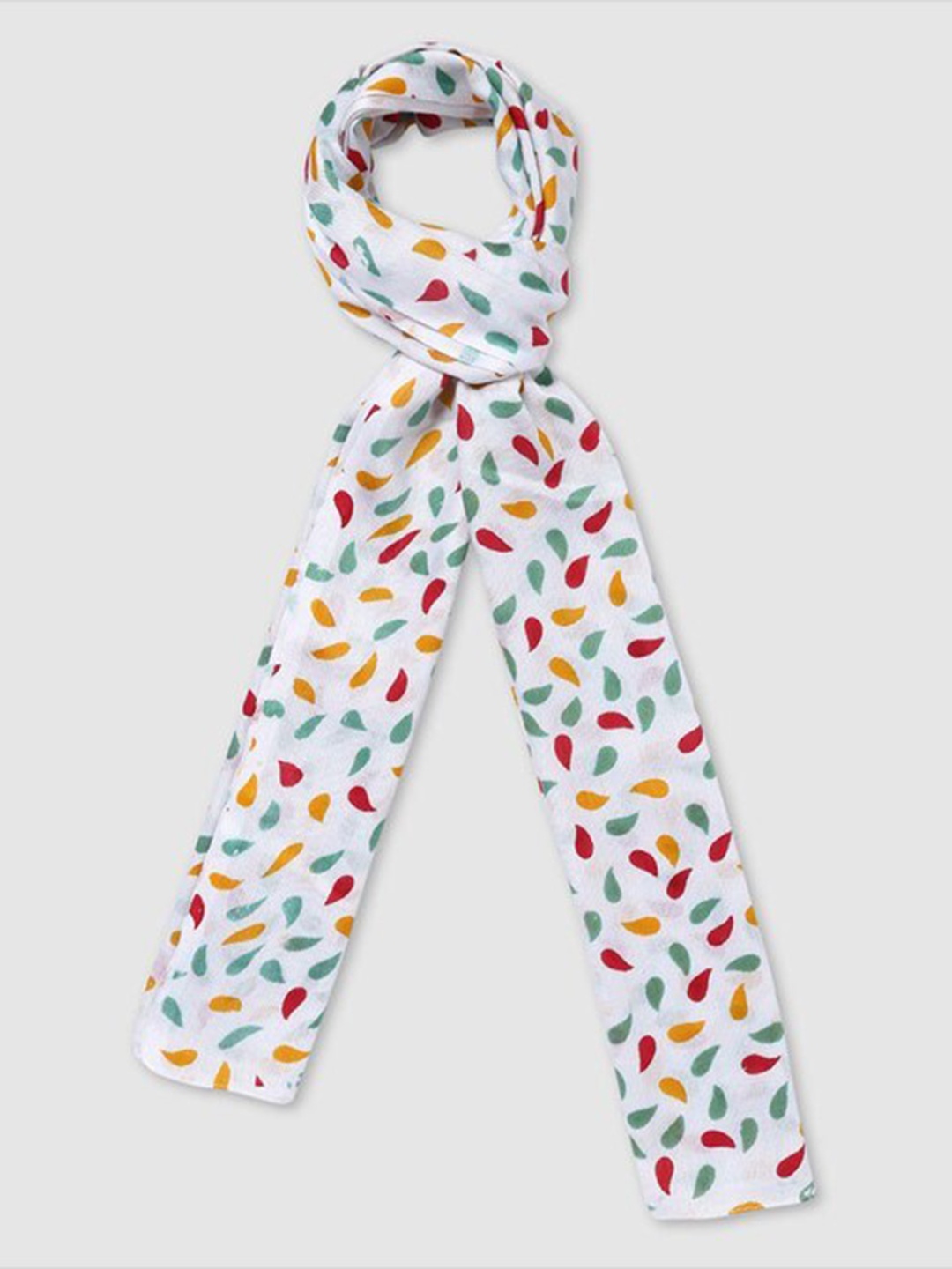 

Aila Women Printed Scarf, White
