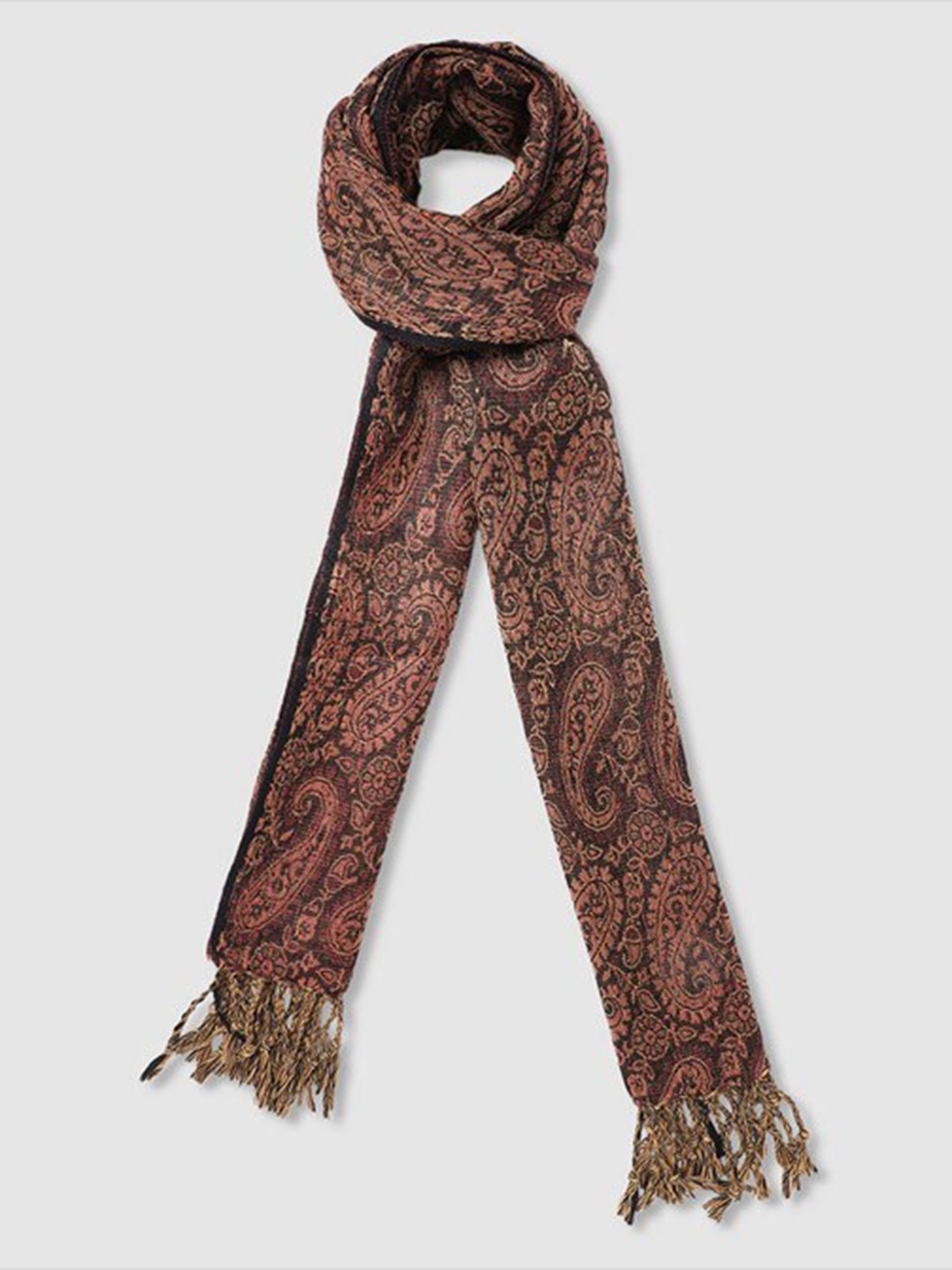 

Aila Women Printed Cotton Scarf, Brown