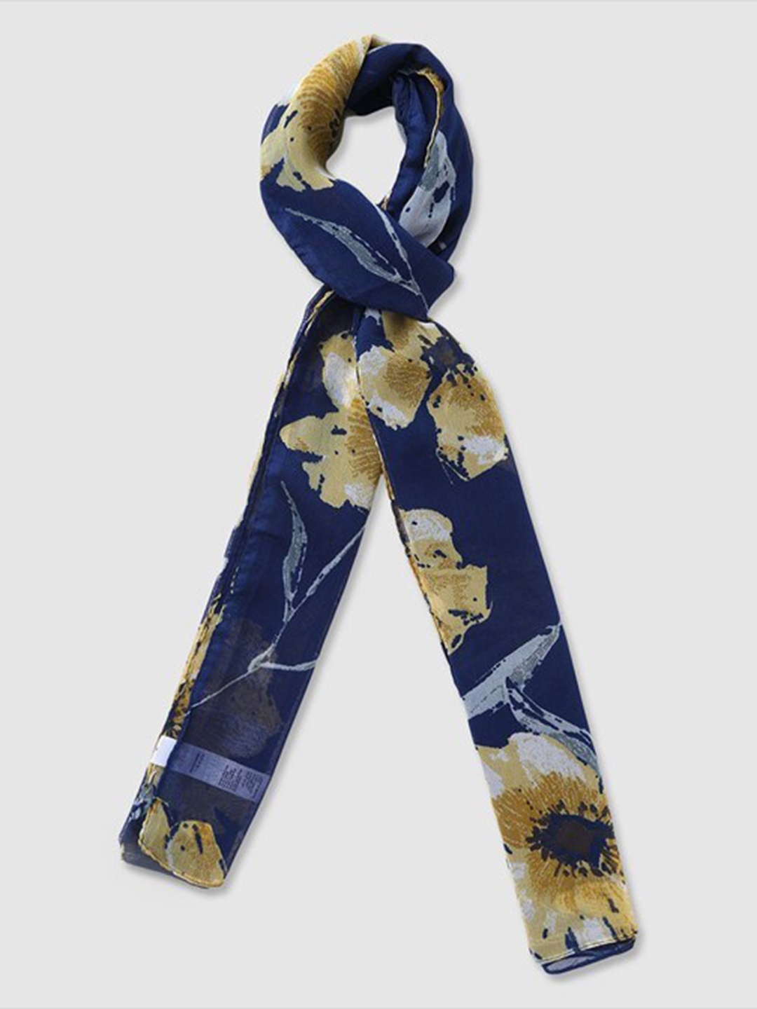 

Aila Floral Printed Scarf, Blue