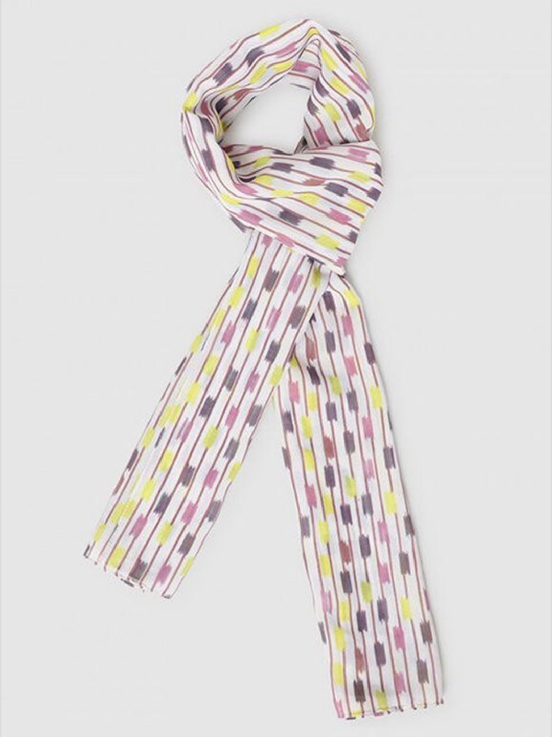 

Aila Printed Scarve, White