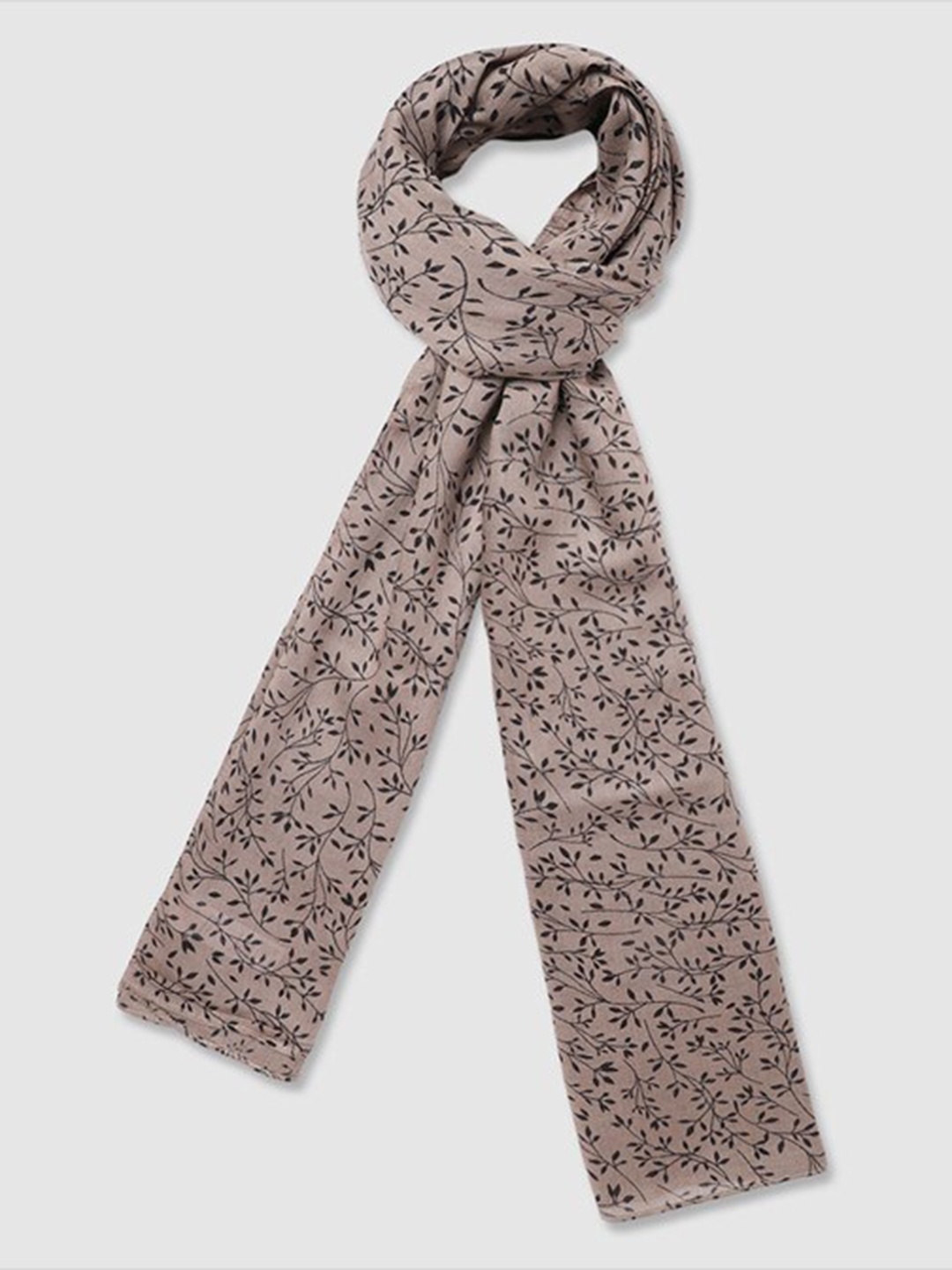 

Aila Floral Printed Scarf, Grey