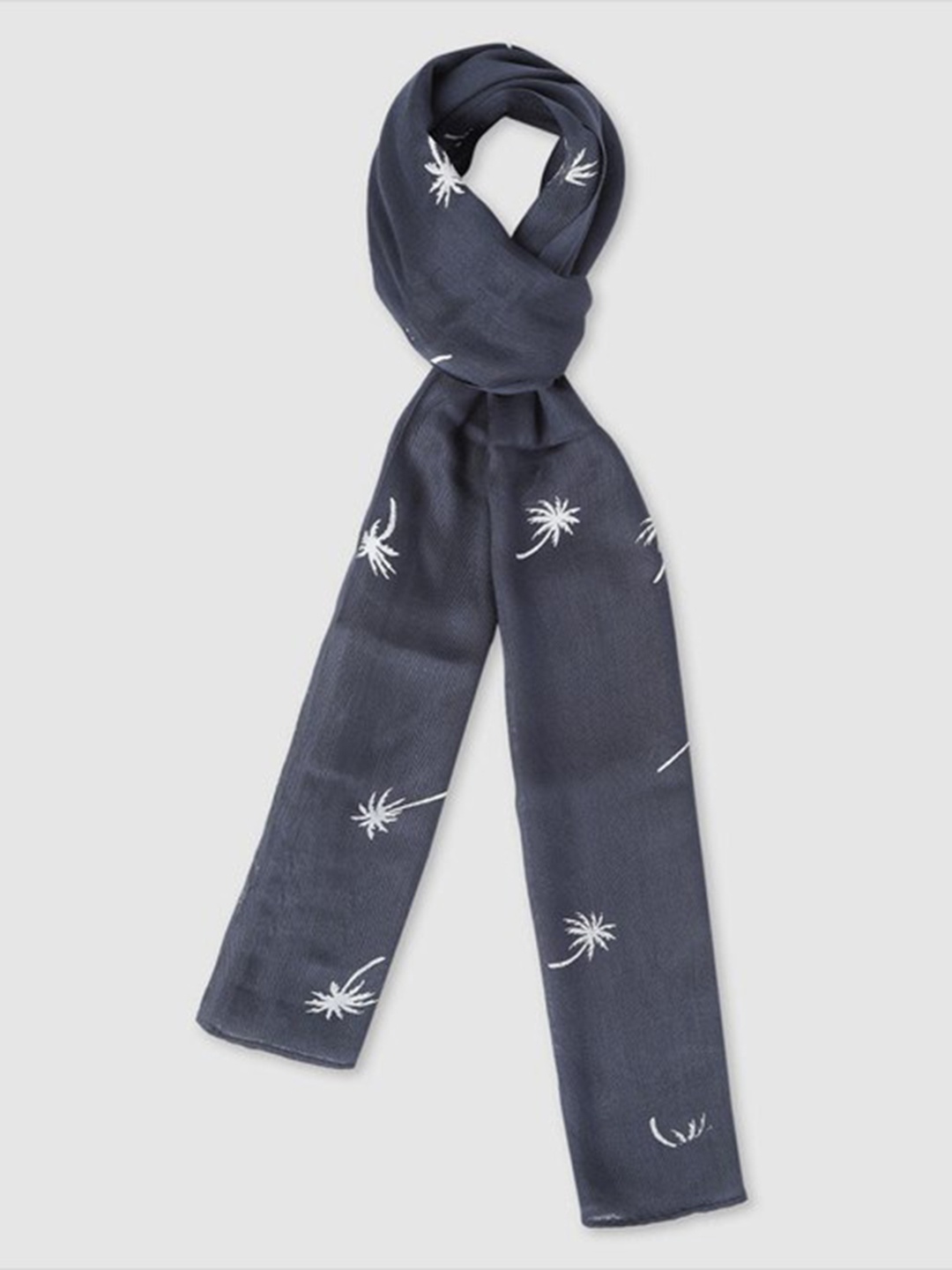 

Aila Floral Printed Scarf, Blue