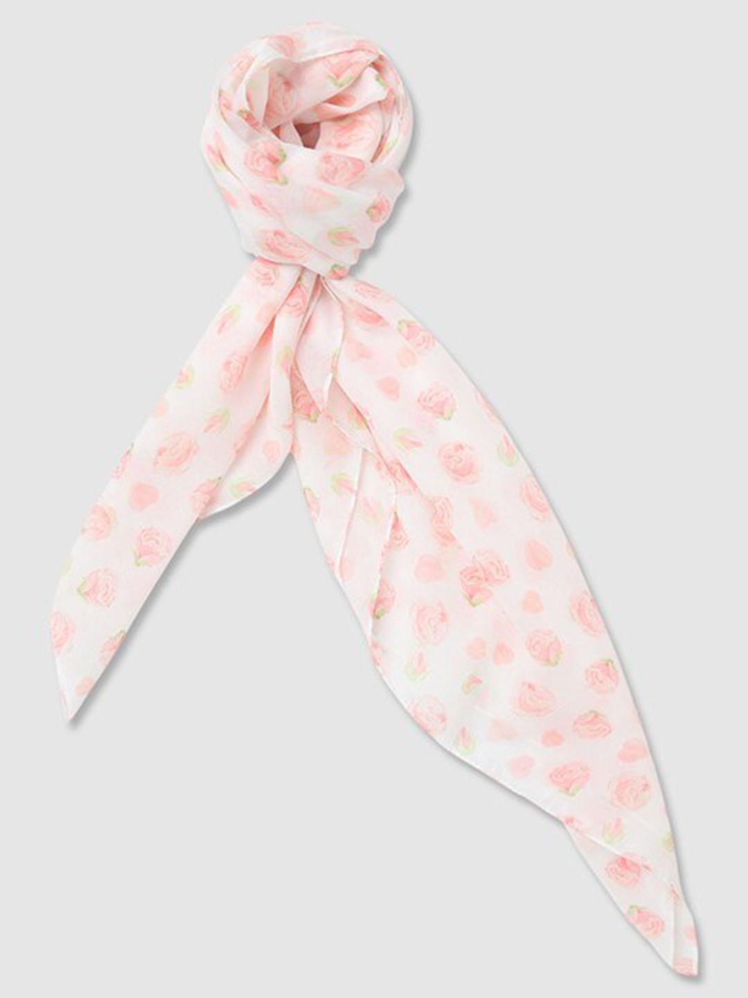 

Aila Women Floral Printed Scarf, Pink