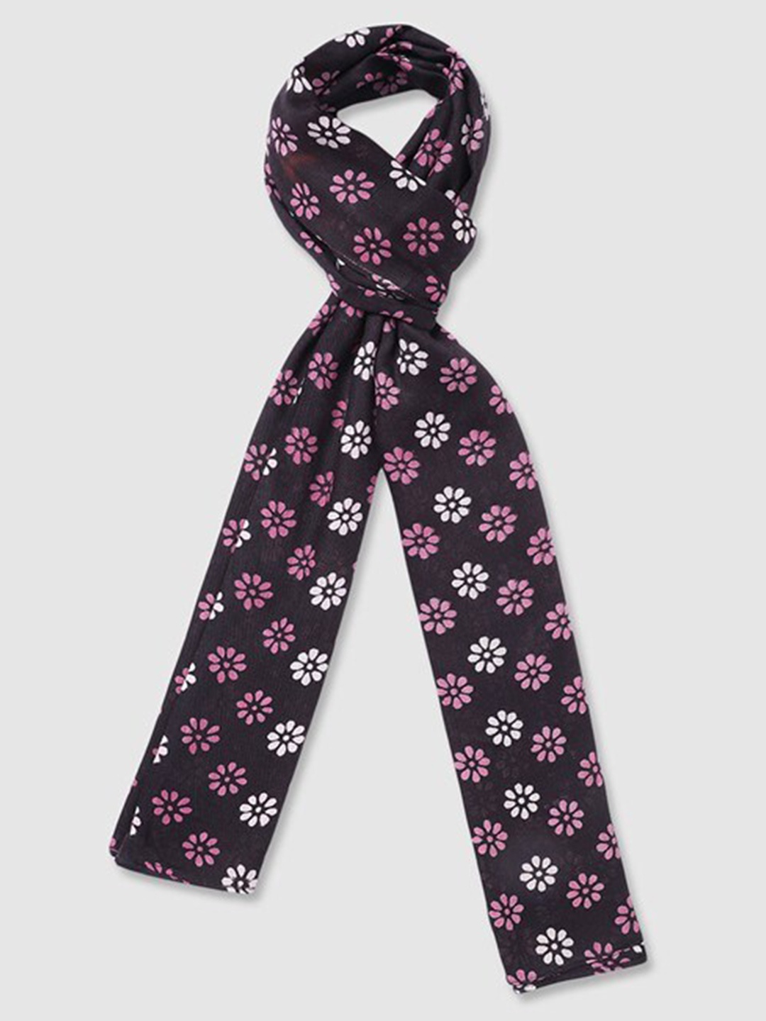 

Aila Women Floral Printed Scarf, Blue