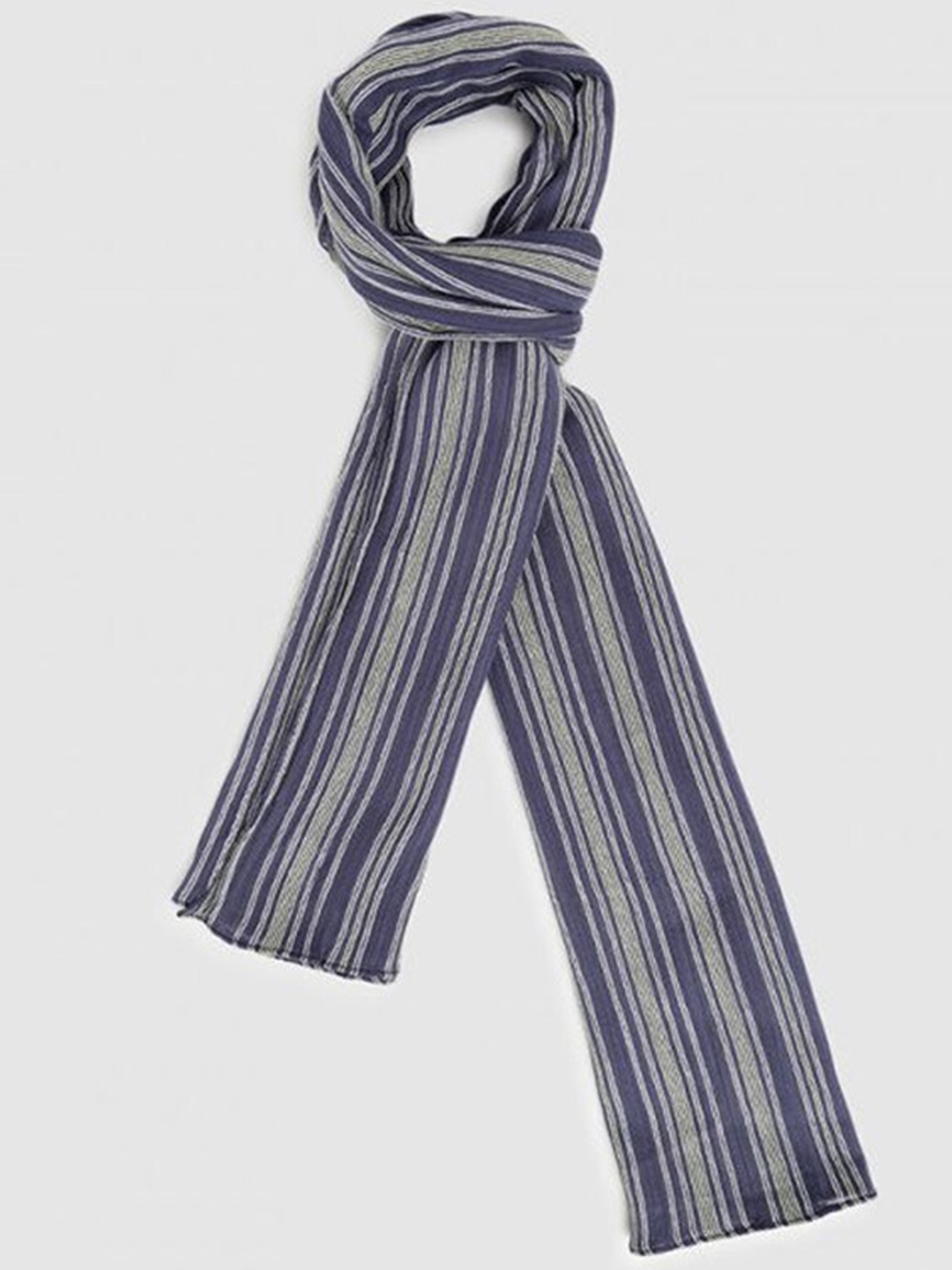 

Aila Printed Scarf, Blue