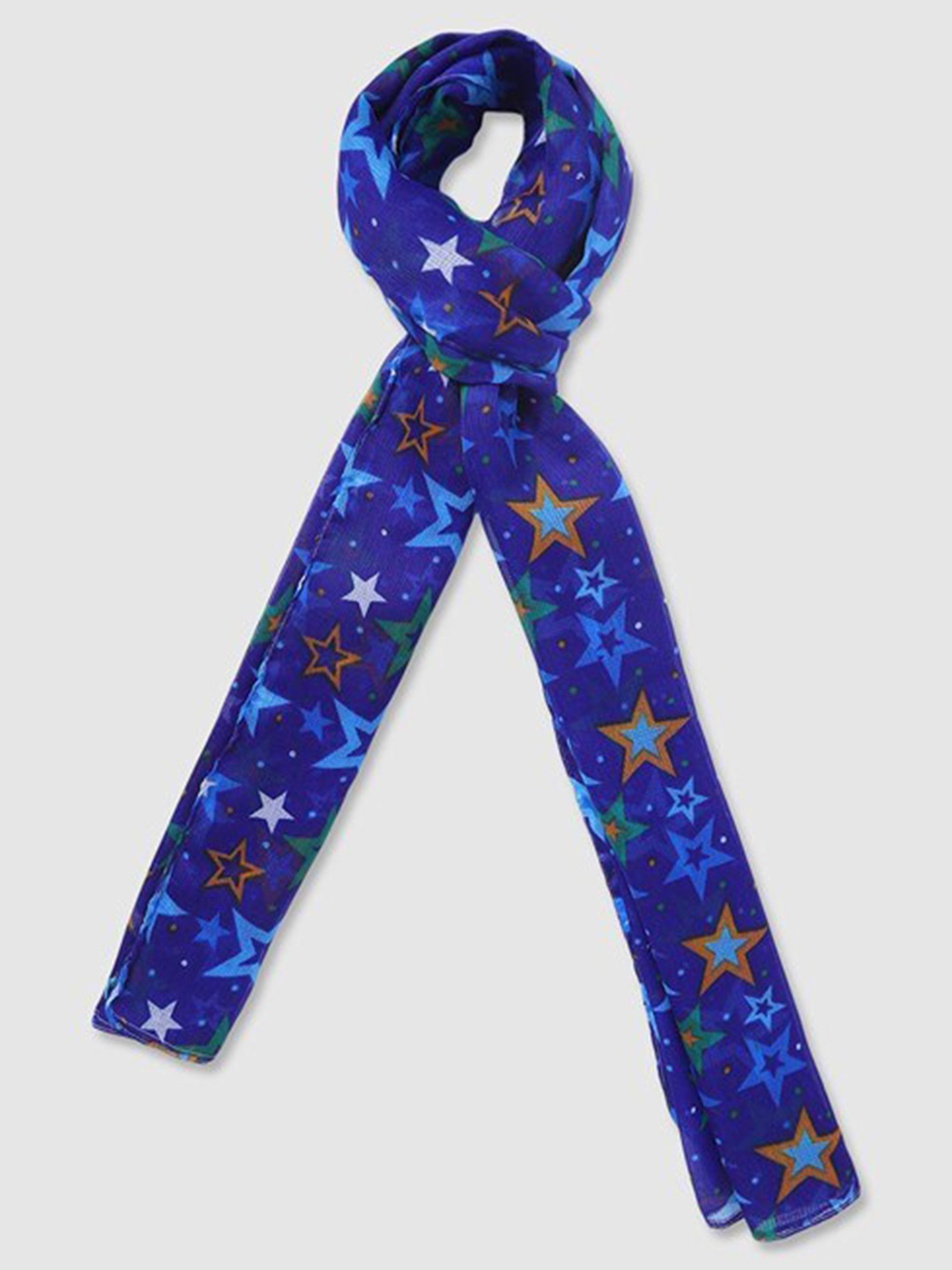 

Aila Women Printed Scarves, Blue