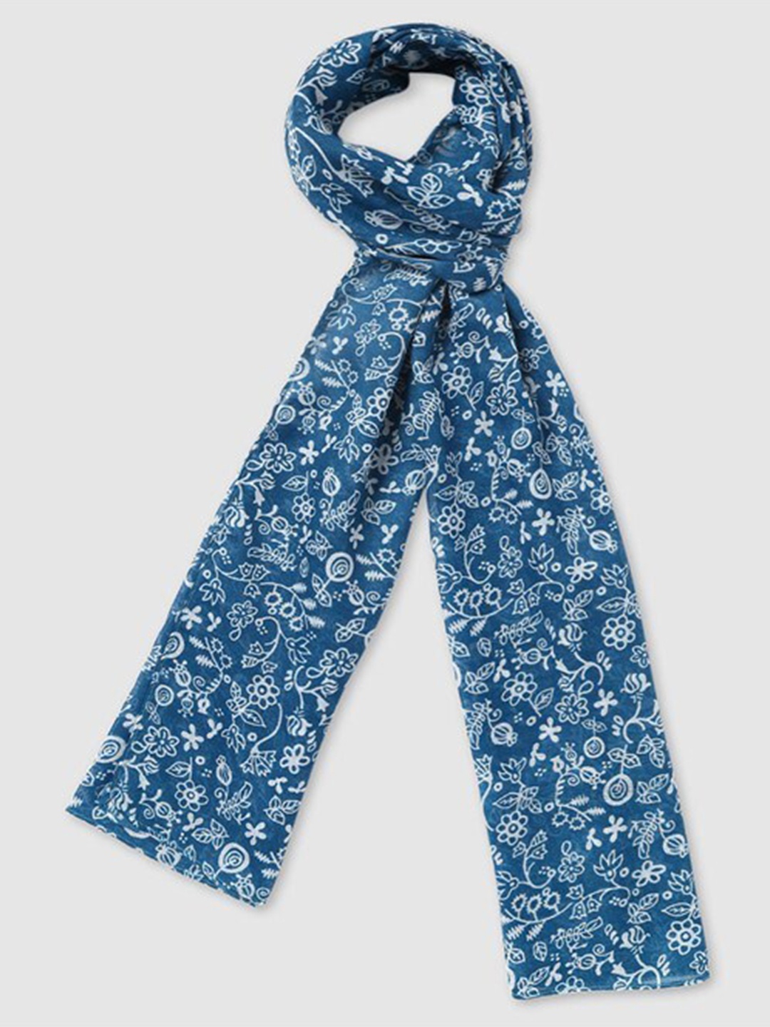

Aila Women Printed Scarves, Blue