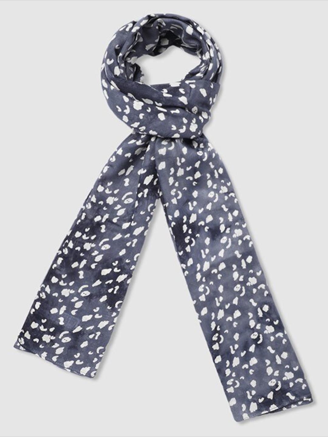 

Aila Abstract Printed Scarf, Blue