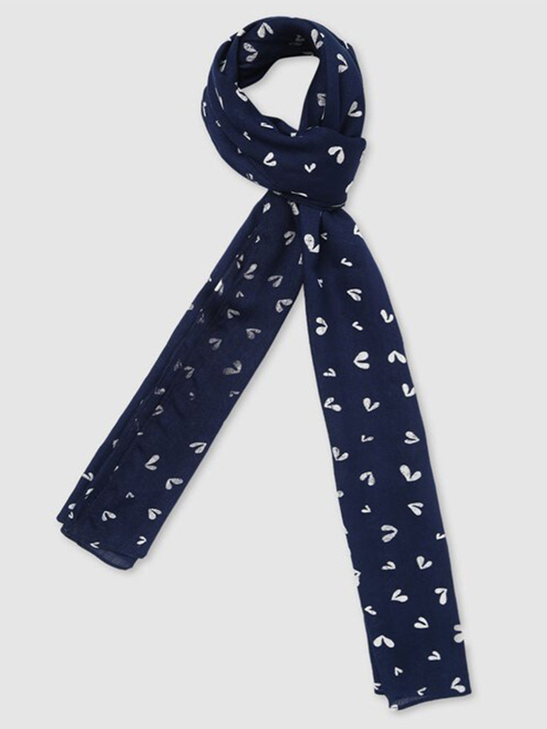 

Aila Abstract Printed Scarf, Navy blue