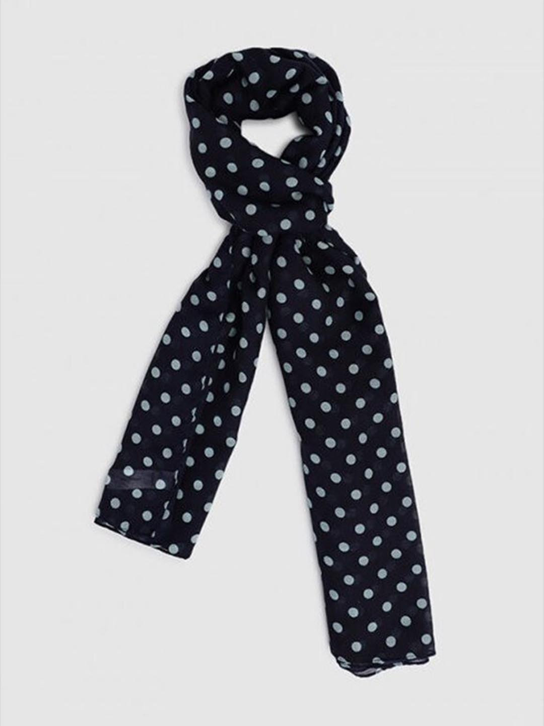 

Aila Women Polka Dots Printed Scarf, Blue