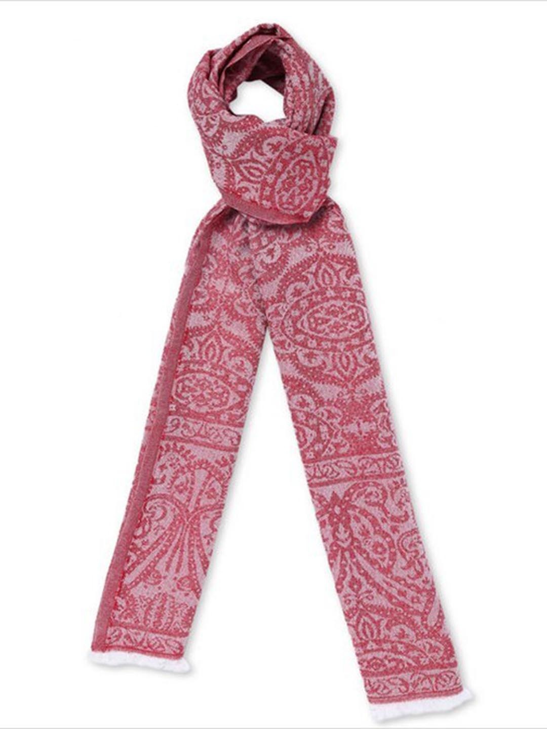 

Aila Women Ethnic Motifs Printed Scarf, Red