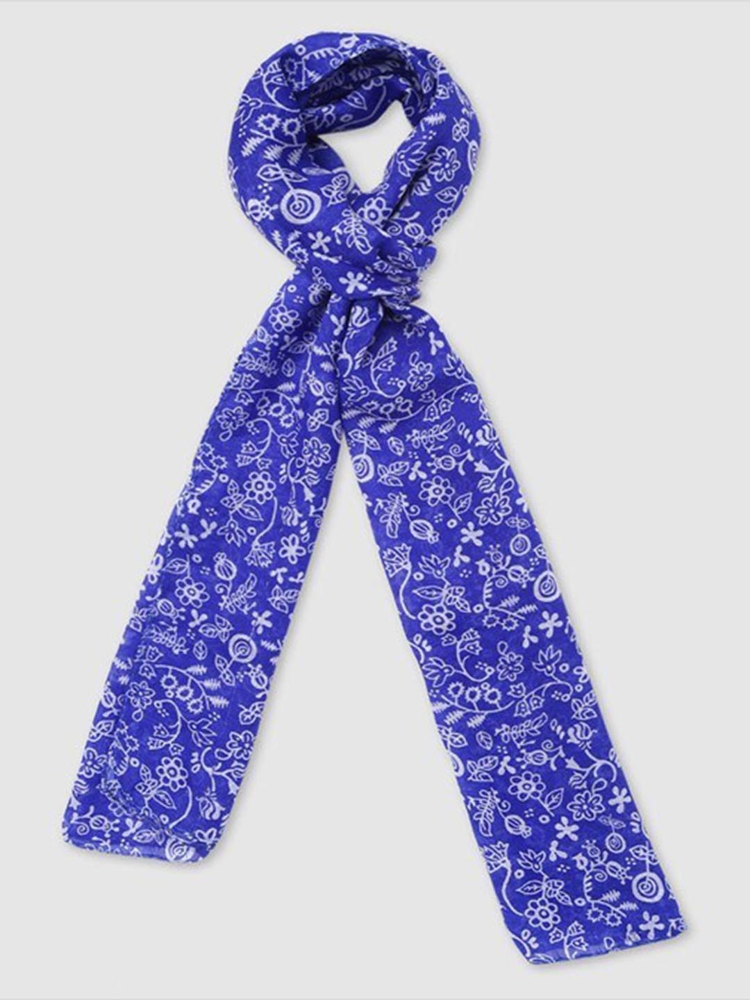 

Aila Printed Scarves, Blue