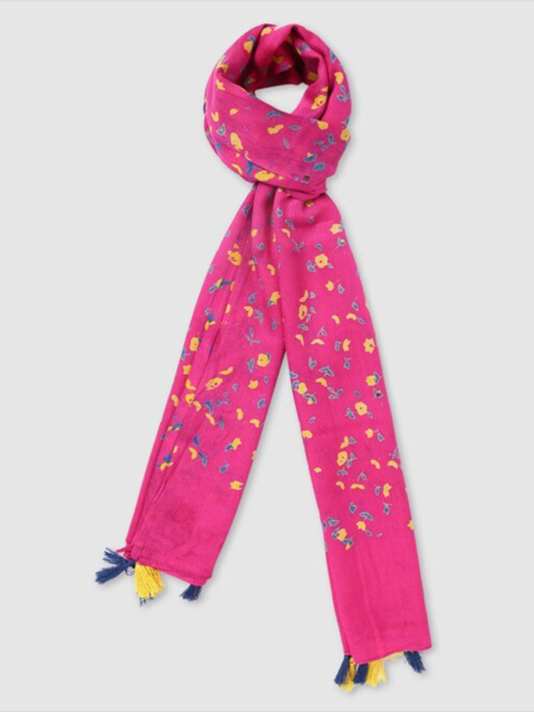 

Aila Floral Printed Scarf, Pink